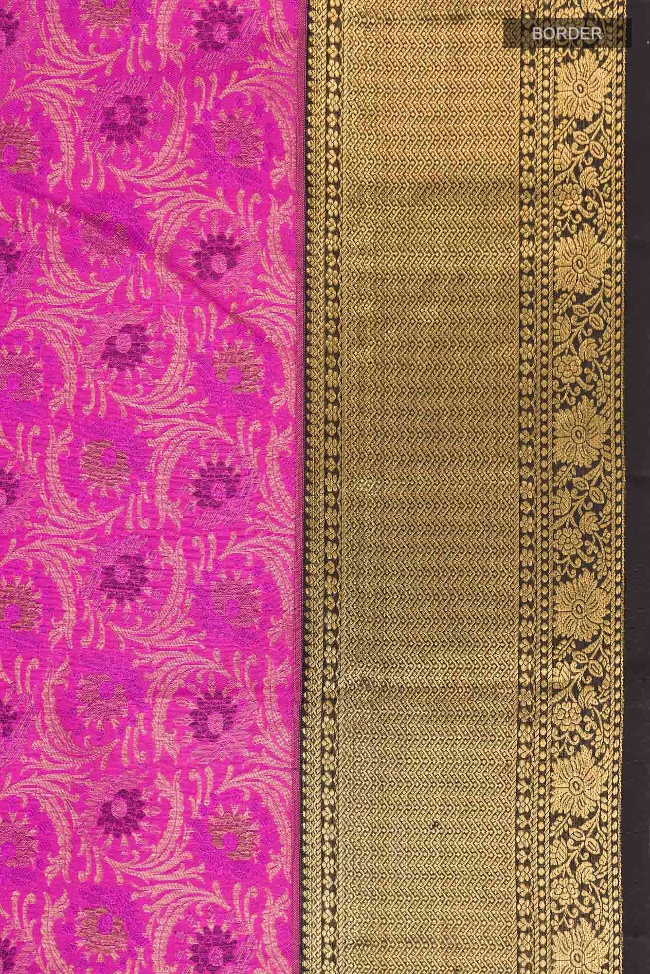 Rani Pink Kanchipuram Silk Saree