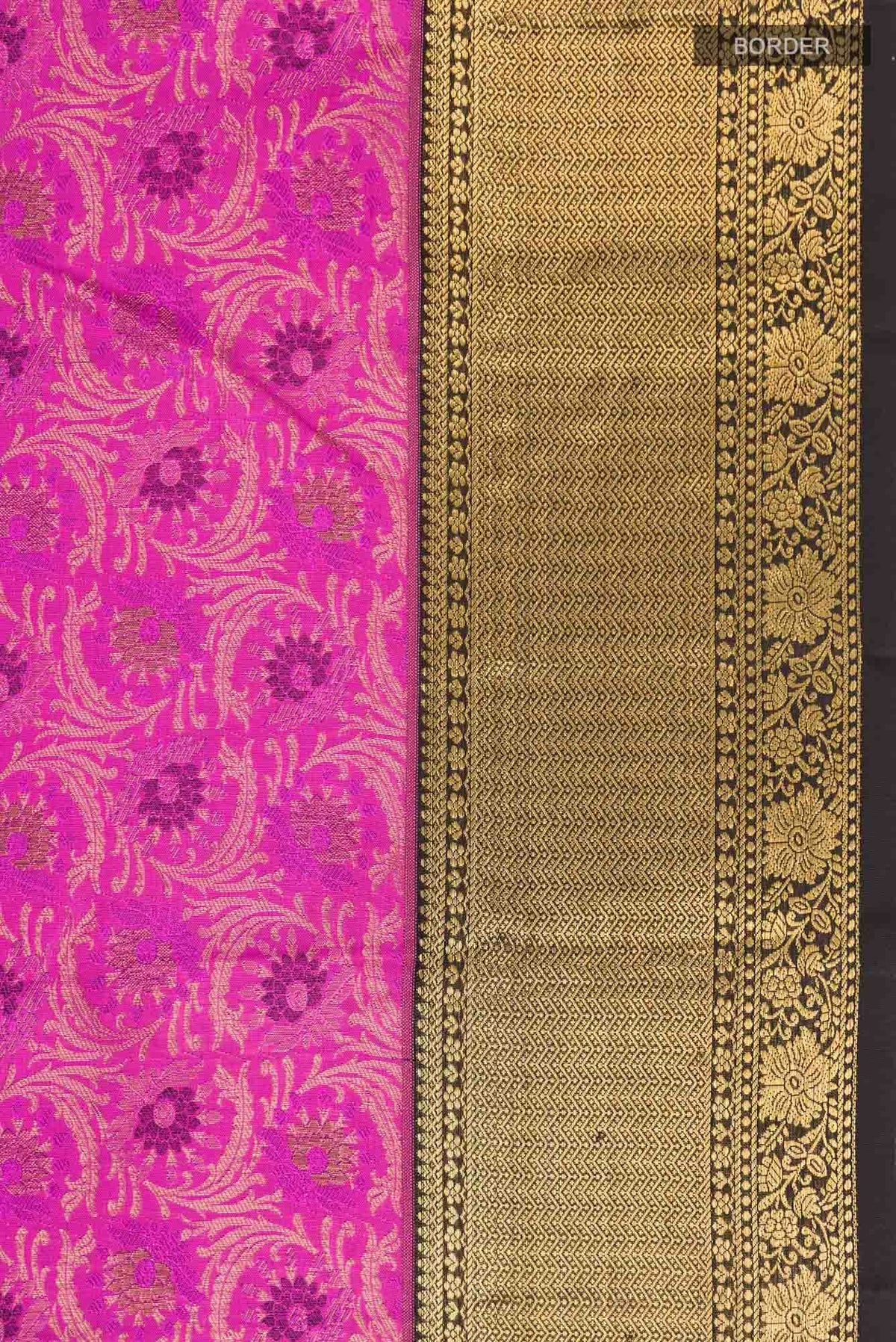 Rani Pink Kanchipuram Silk Saree