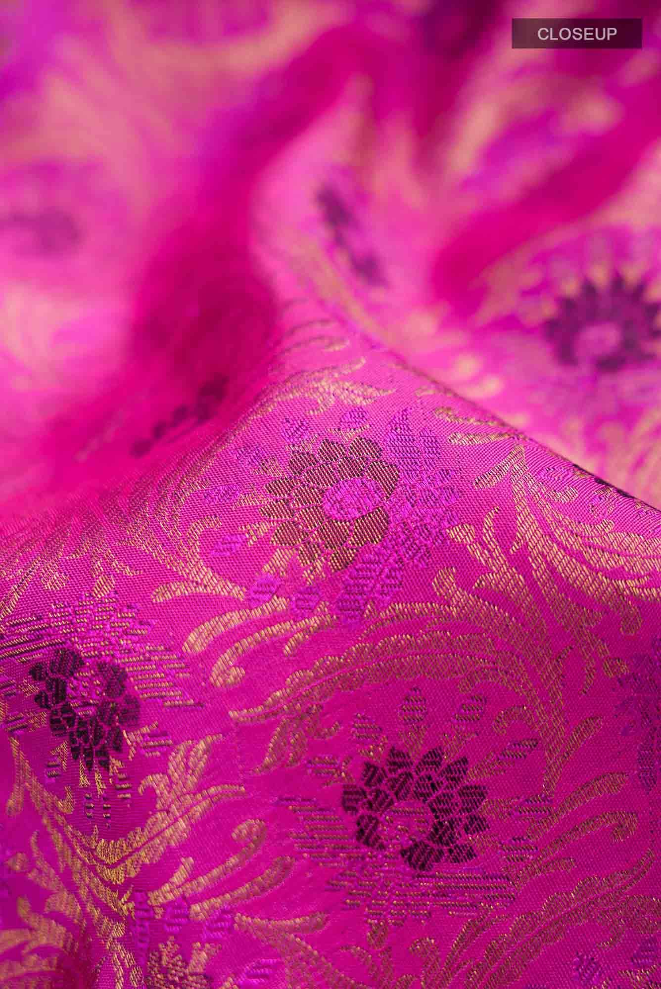 Rani Pink Kanchipuram Silk Saree