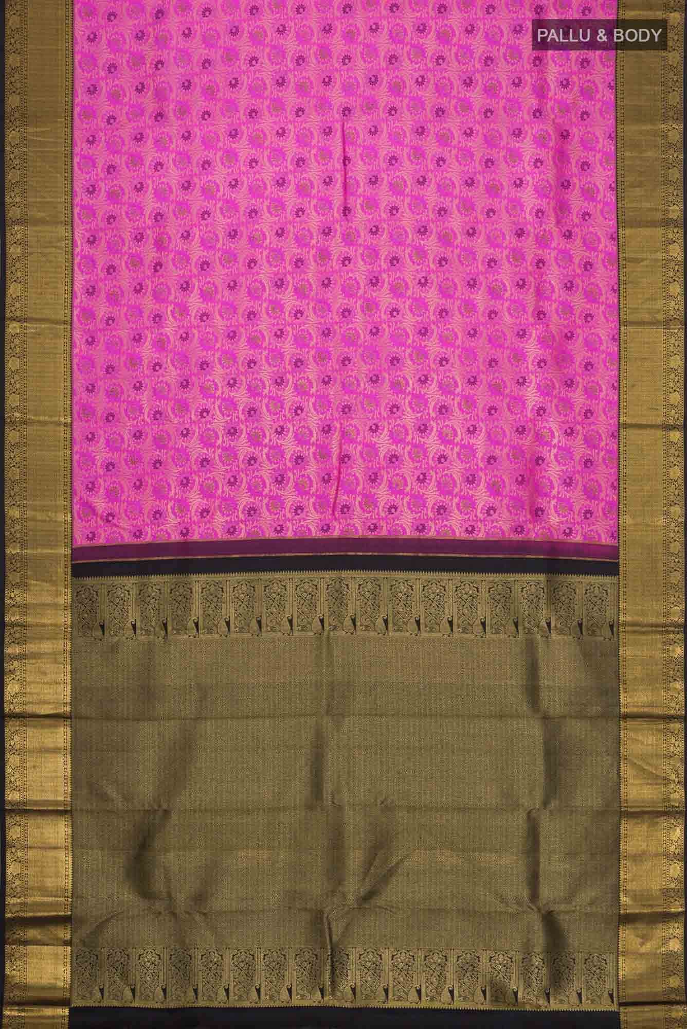 Rani Pink Kanchipuram Silk Saree