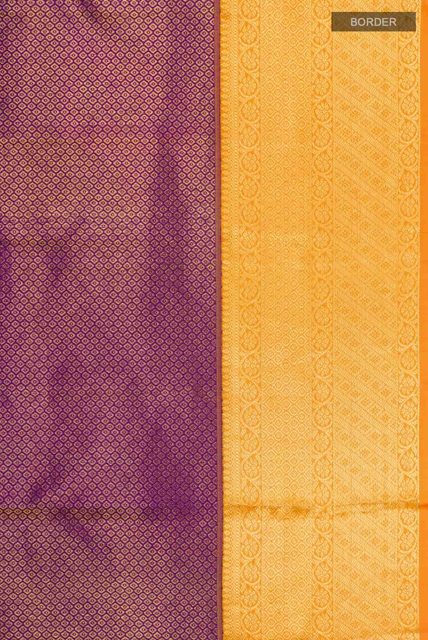 Purple Kanchipuram Silk Saree
