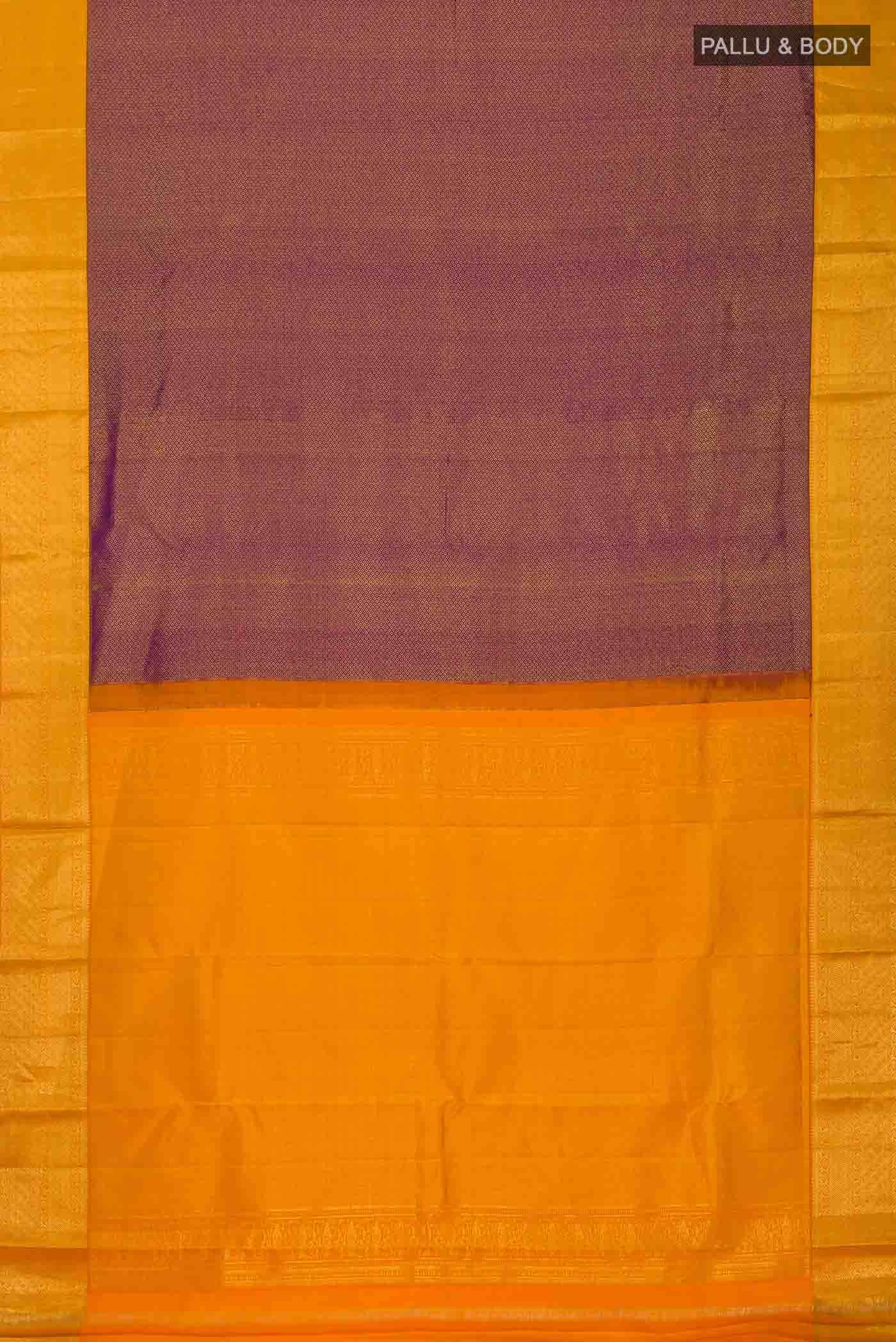 Purple Kanchipuram Silk Saree