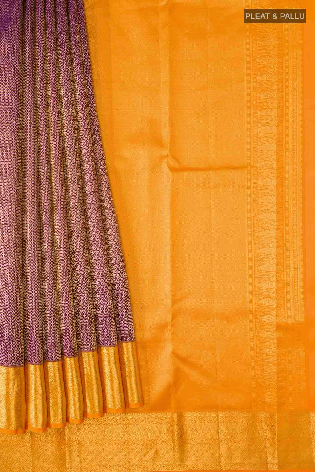 Purple Kanchipuram Silk Saree