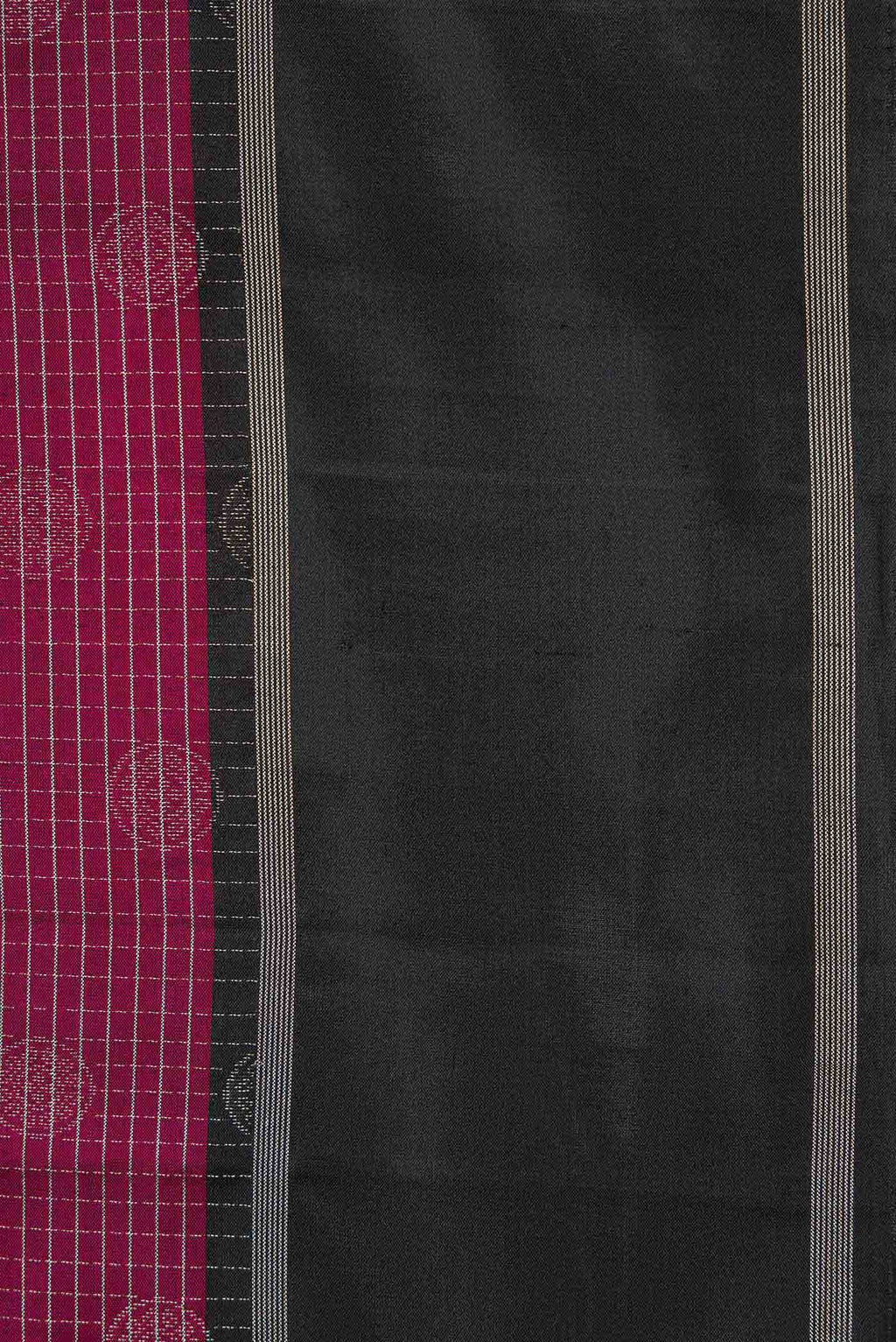 Burgundy Dual Tone Kanchipuram Silk Saree