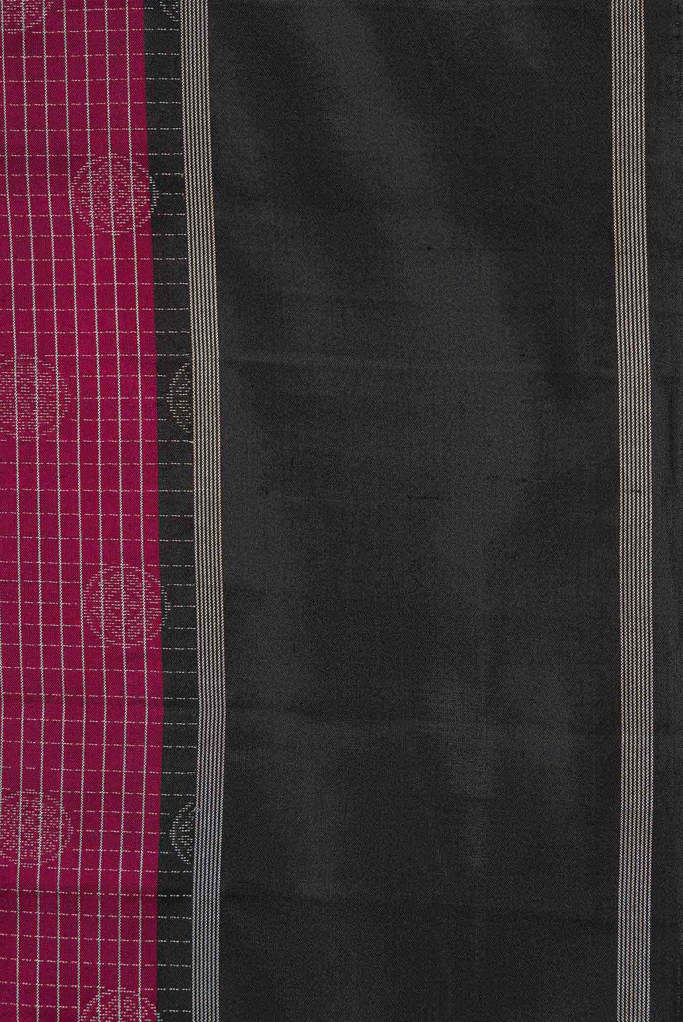 Burgundy Dual Tone Kanchipuram Silk Saree