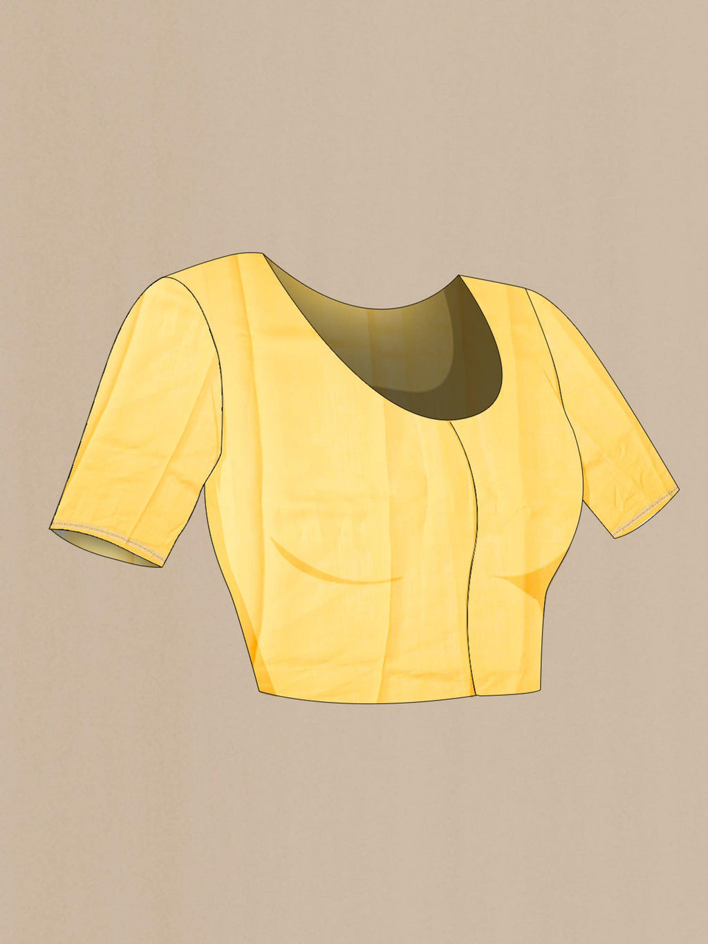 Yellow Organza Silk Saree
