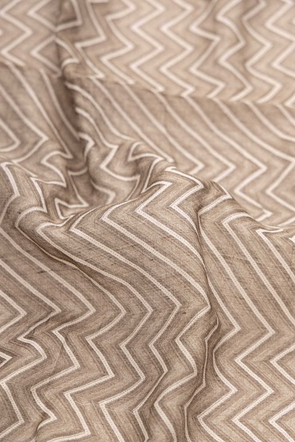 Grey Tussar Silk Saree
