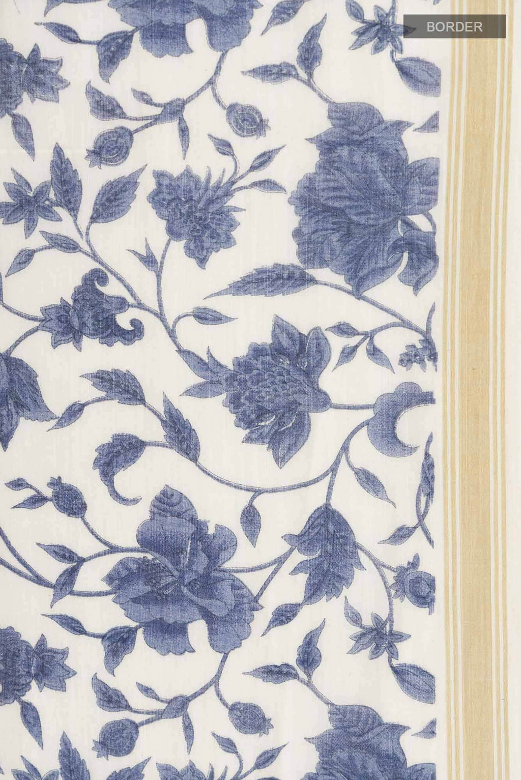 White Tussar Silk Saree