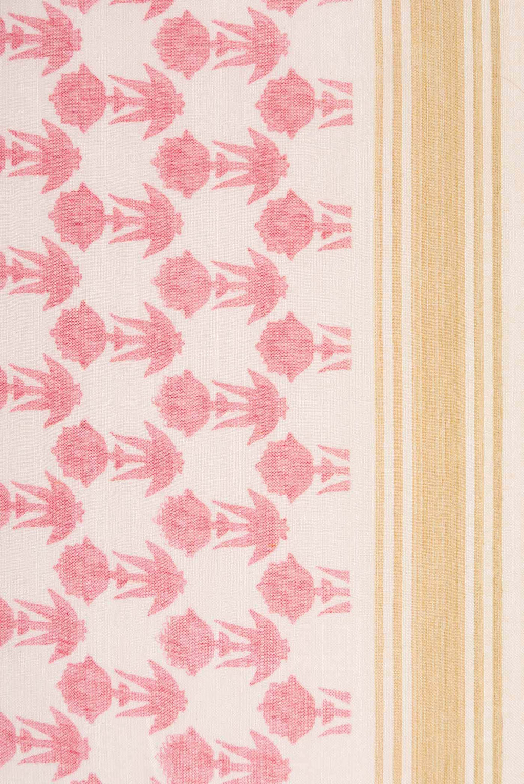 Pink Tussar Silk Saree