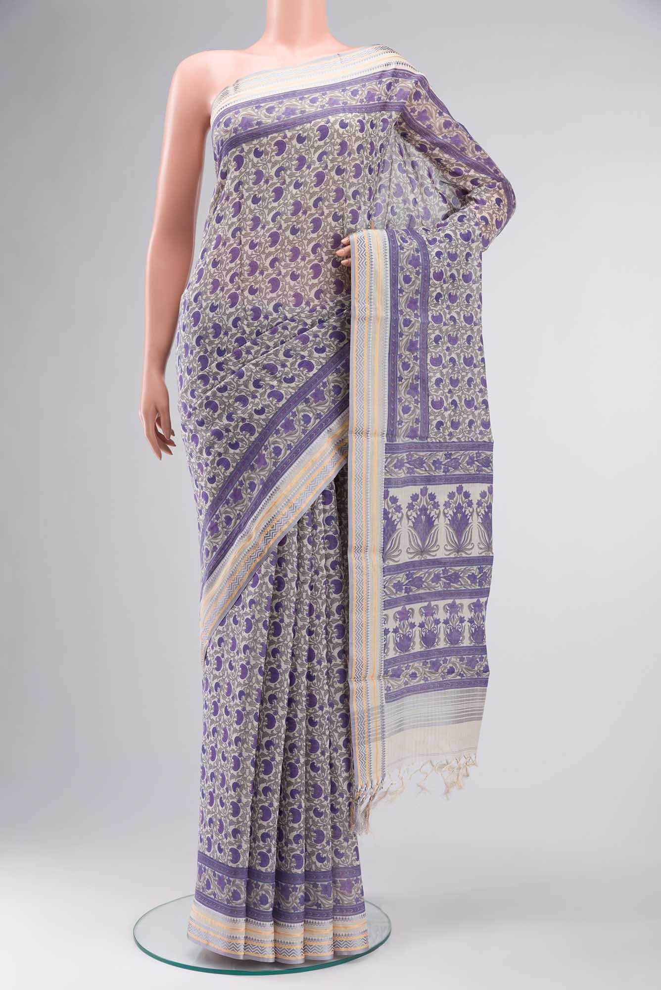 Multi Tussar Silk Saree