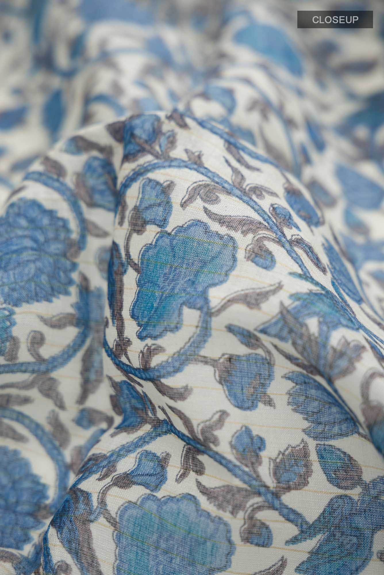 Multi Tussar Silk Saree