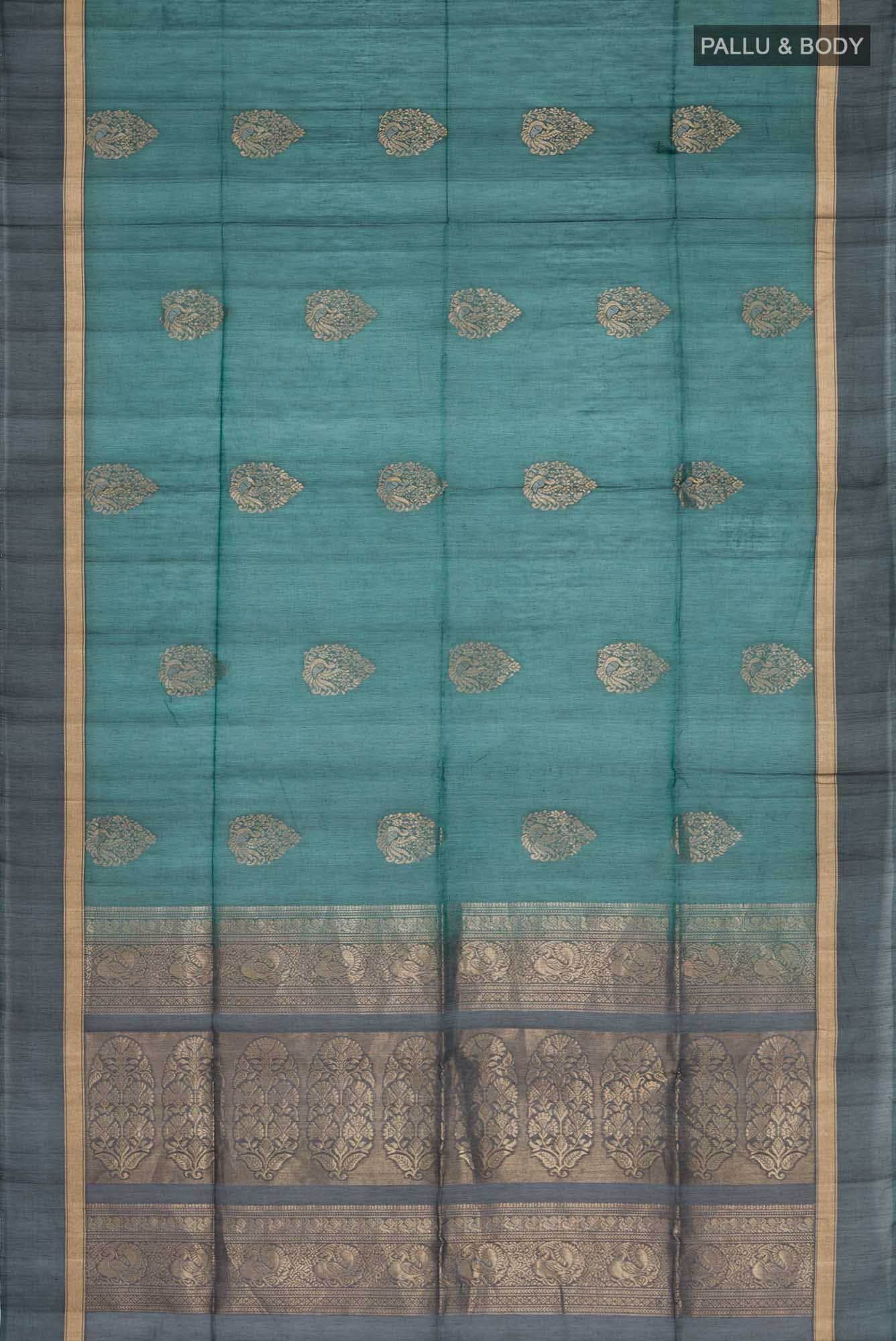 Green Silk Cotton Saree