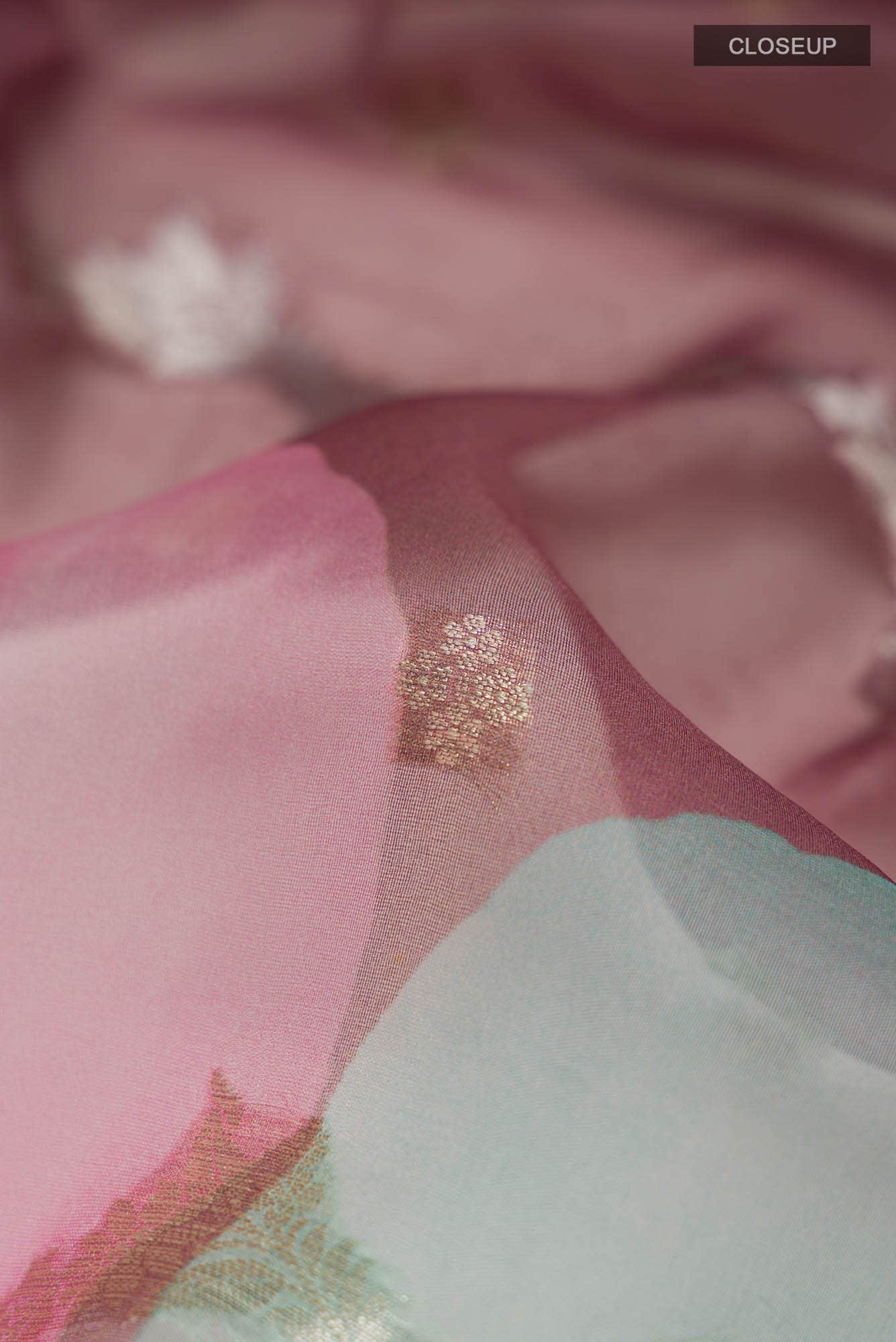 Multi Organza Silk Saree