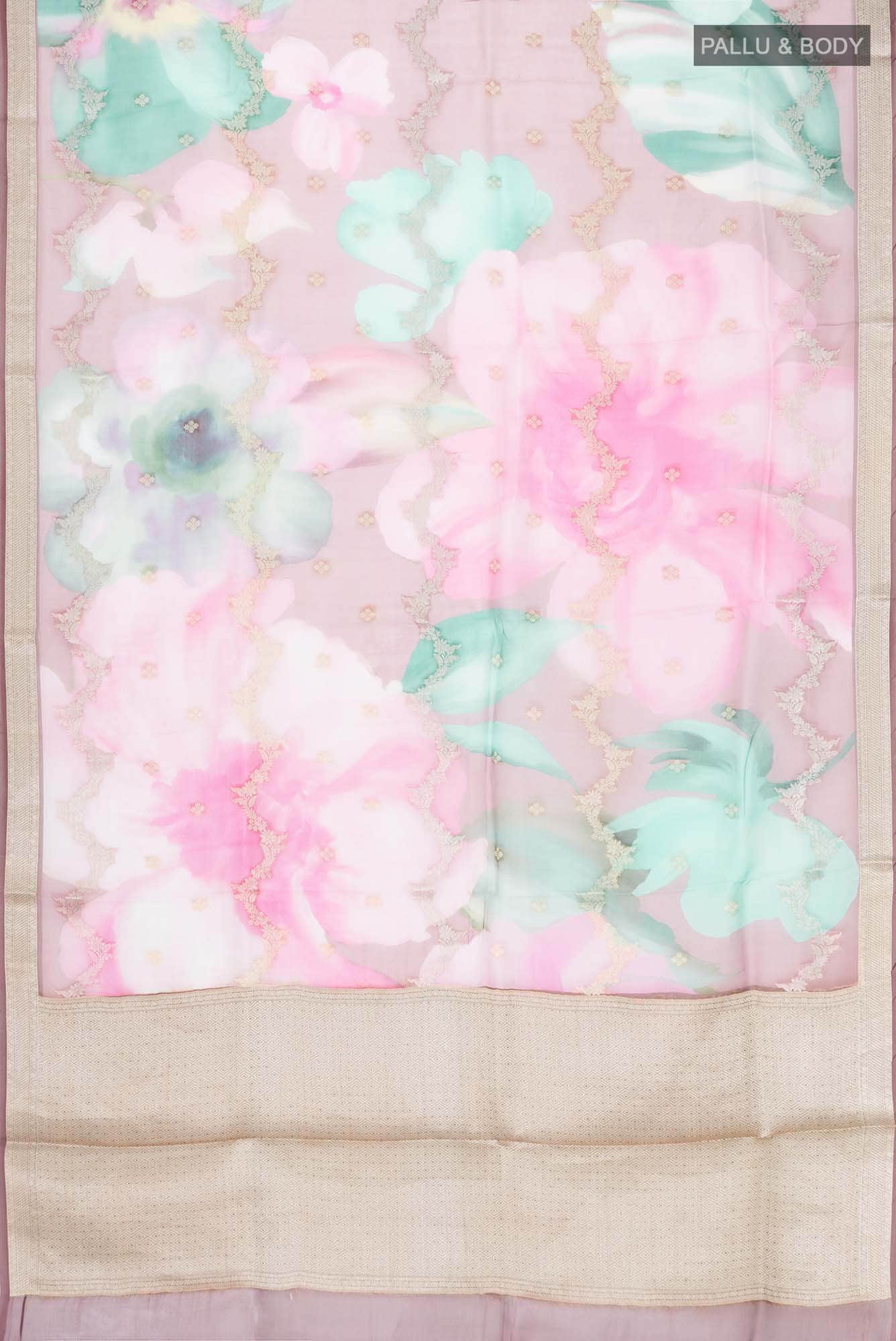 Multi Organza Silk Saree