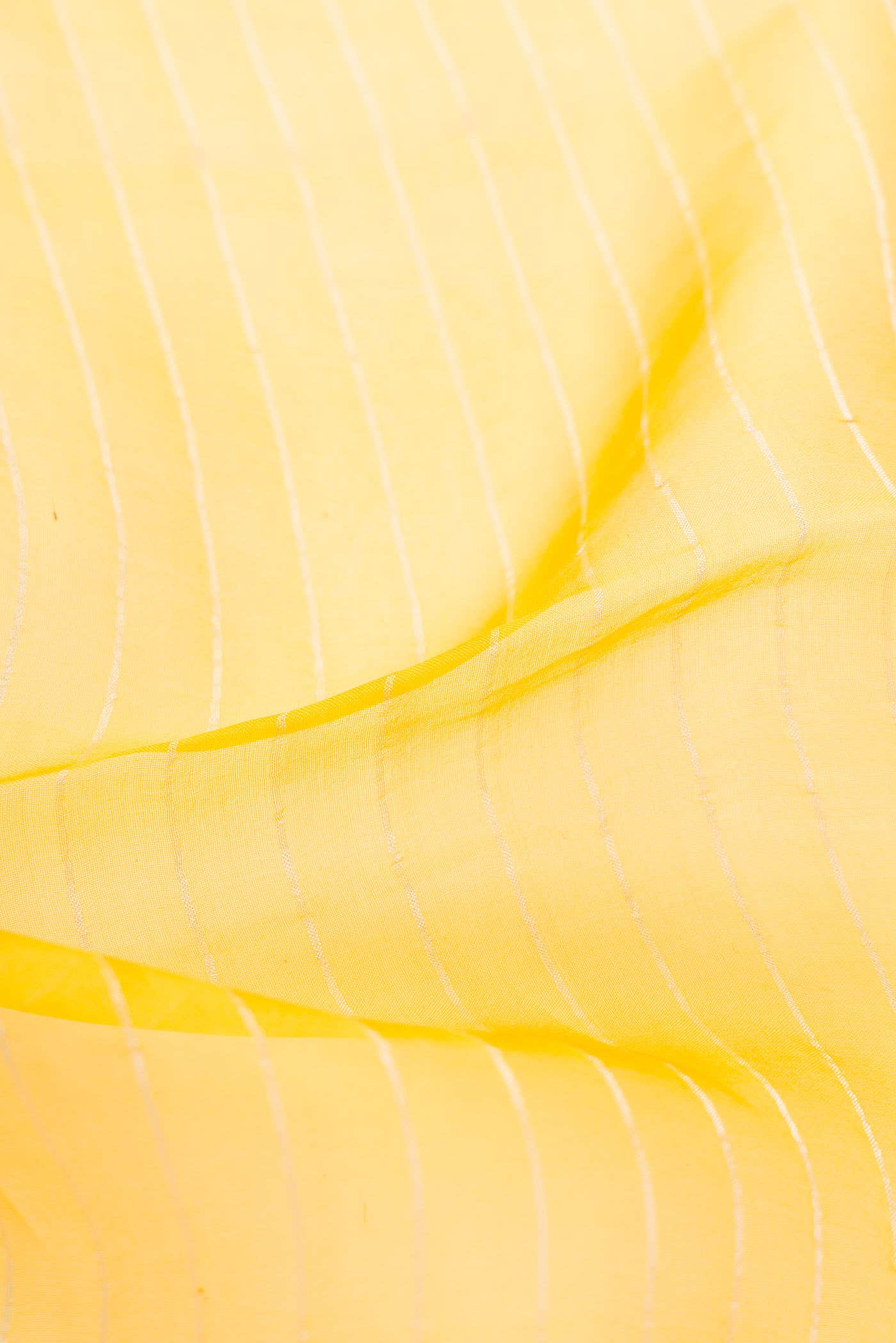 Yellow Organza Silk Saree