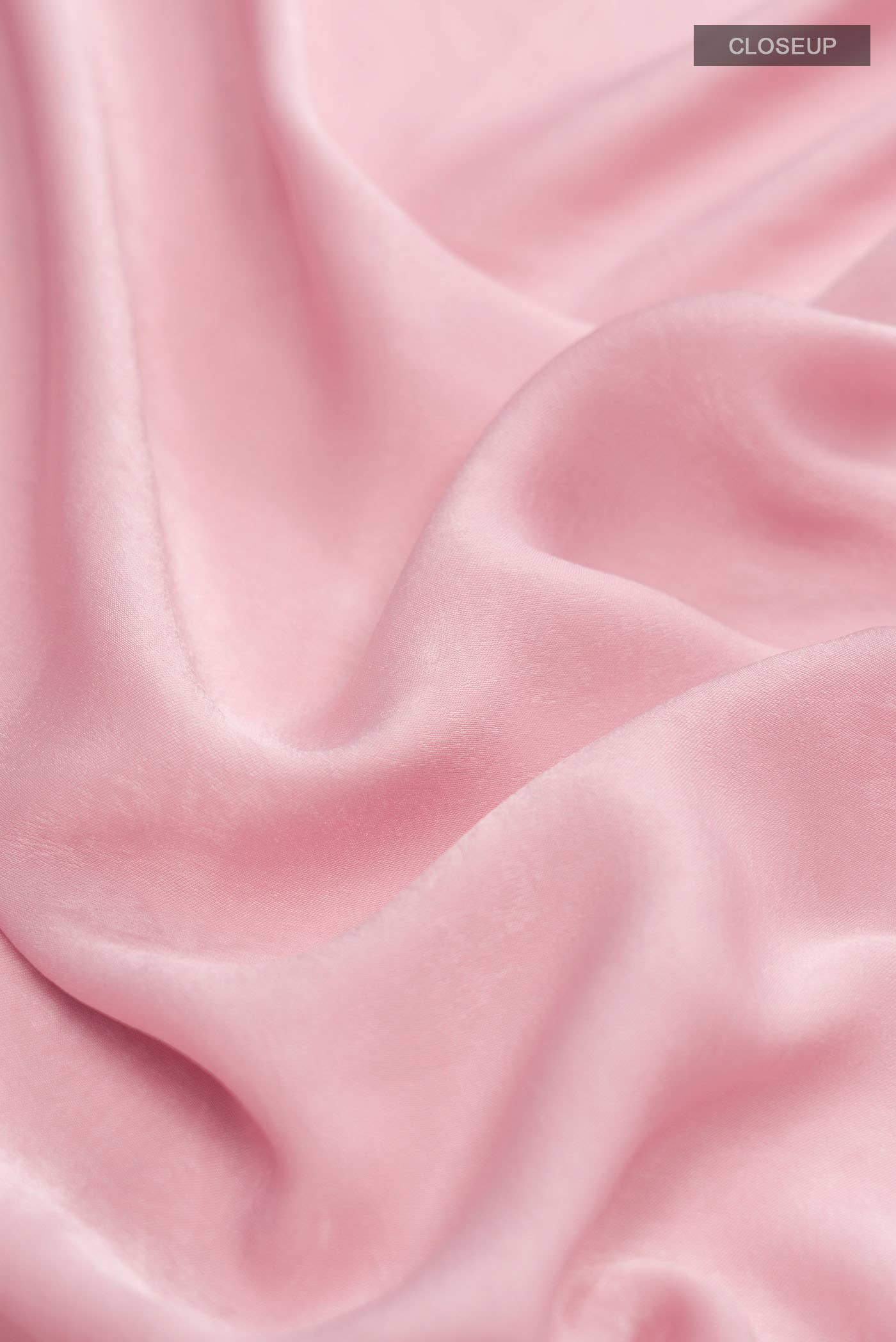 Pink Satin Crepe Saree