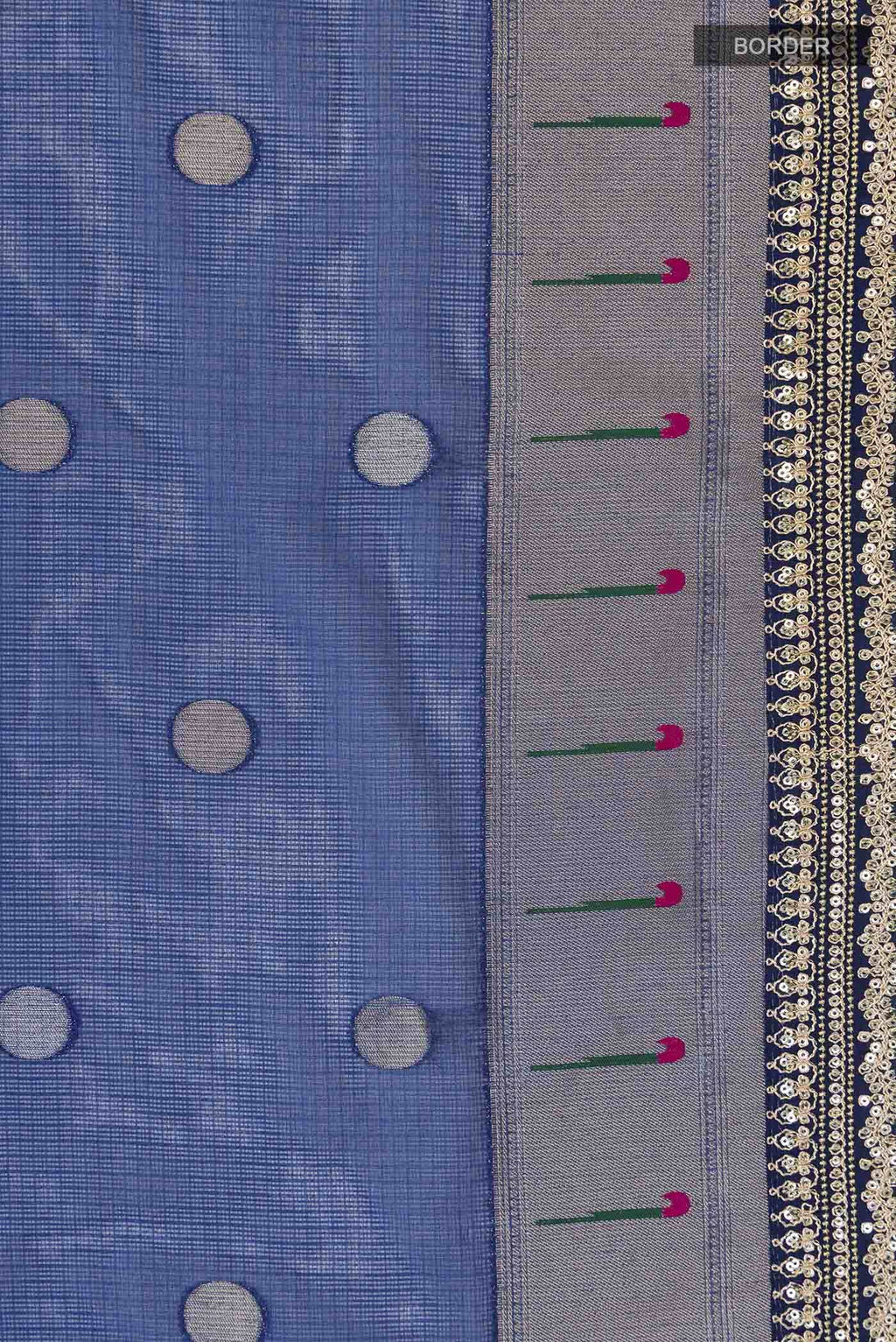 Blue Kota Silk Saree
