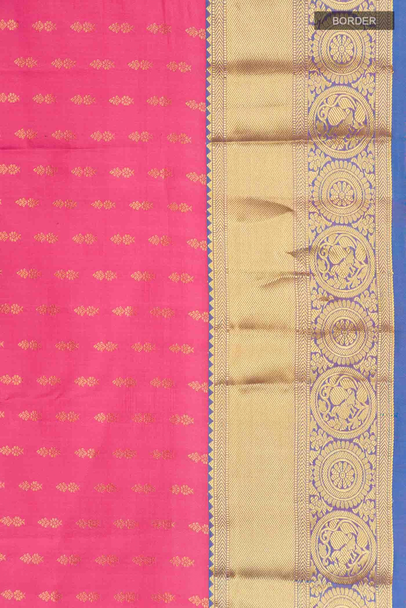 Pink Kanchipuram Silk Saree
