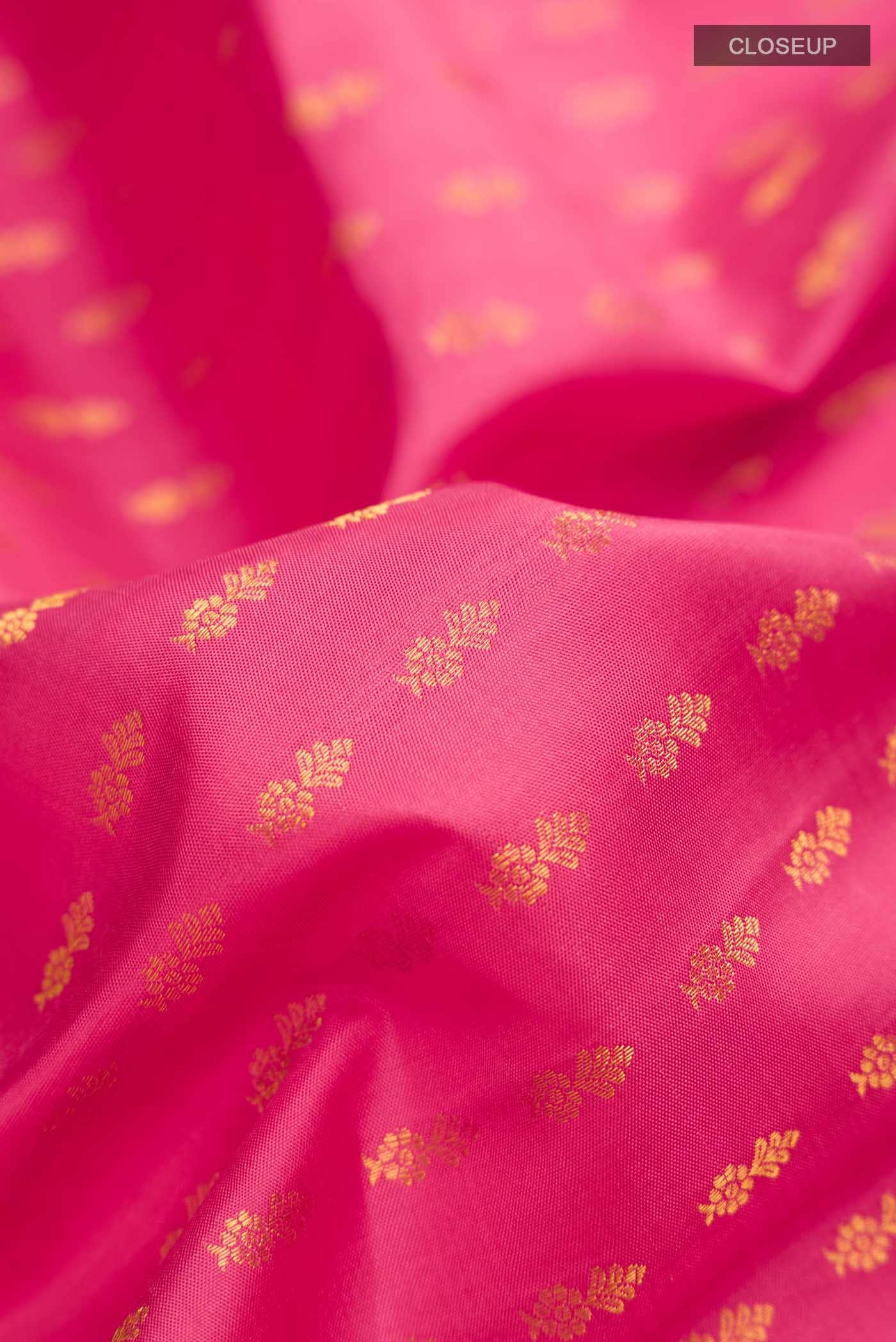 Pink Kanchipuram Silk Saree