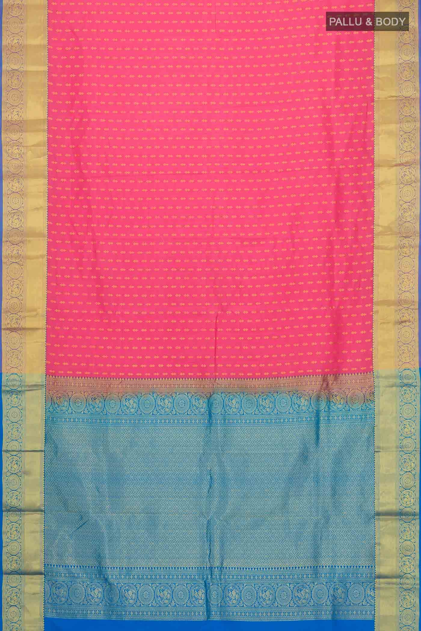 Pink Kanchipuram Silk Saree