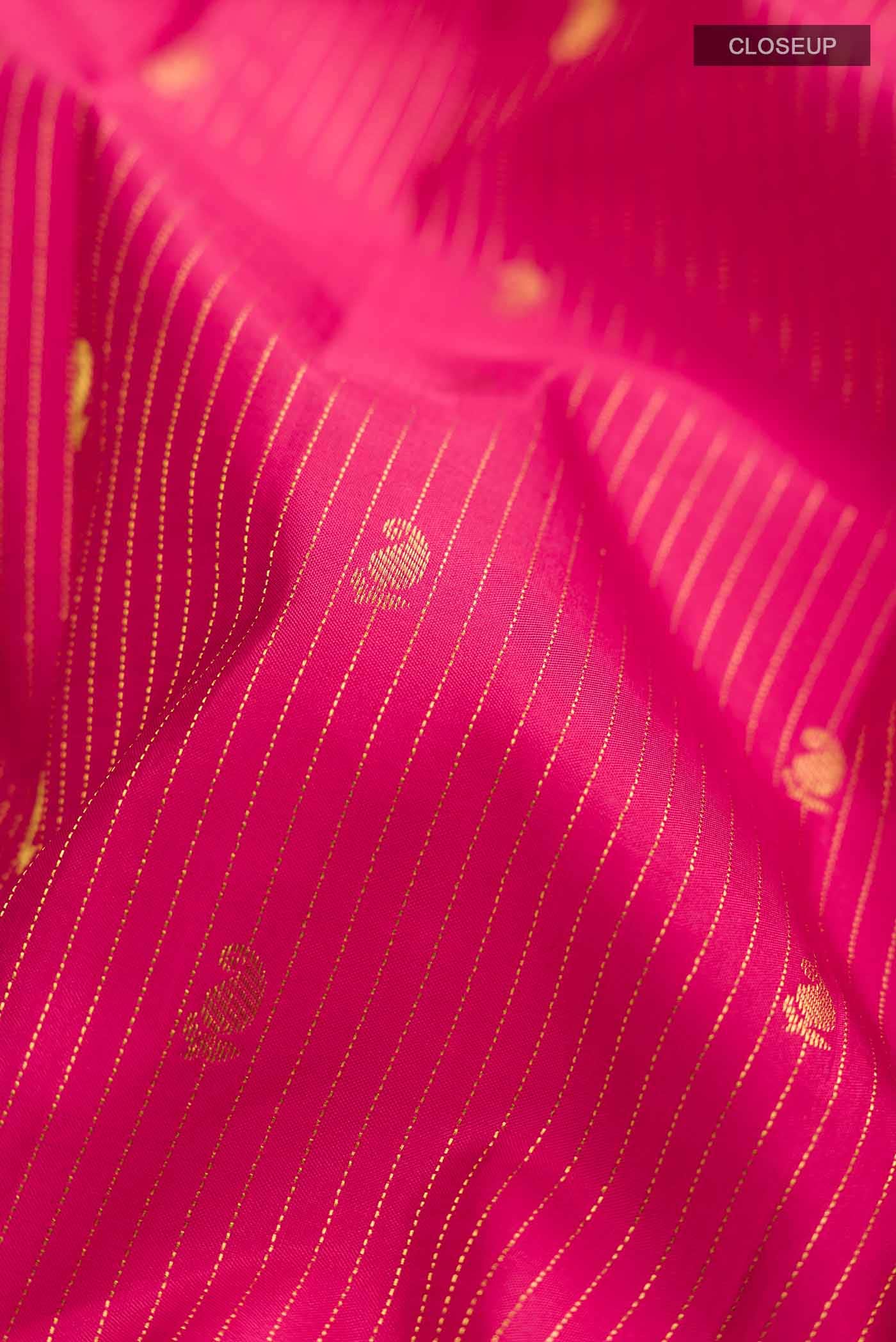 Dark Pink Kanchipuram Silk Saree