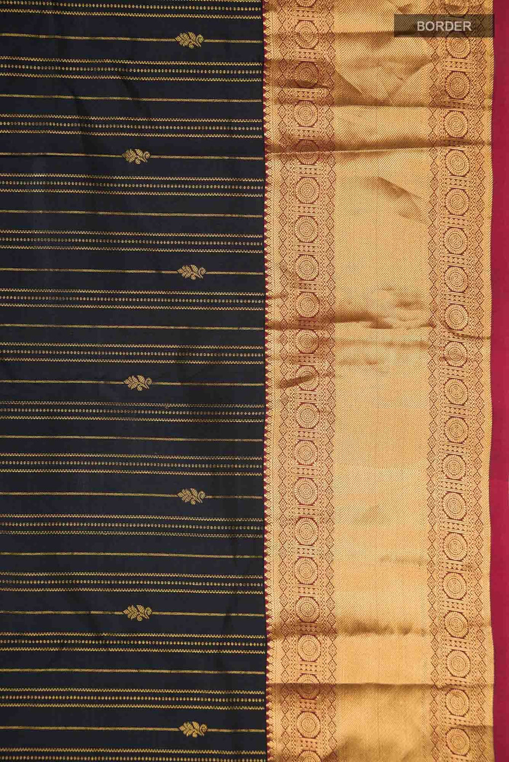 Black Kanchipuram Silk Saree