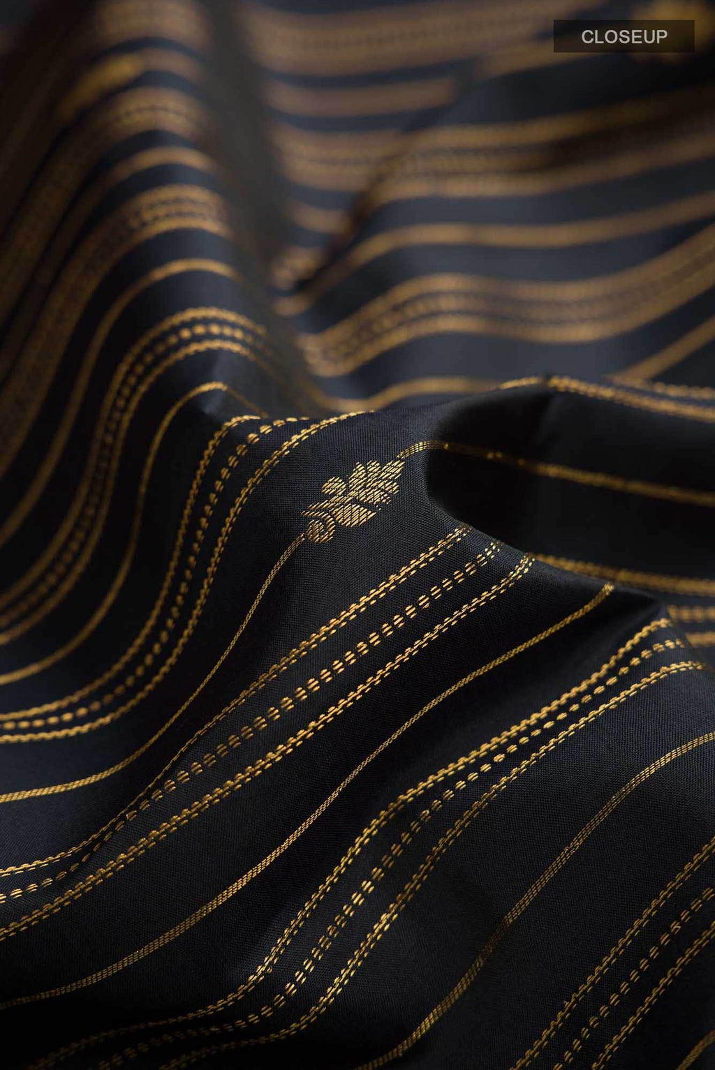Black Kanchipuram Silk Saree