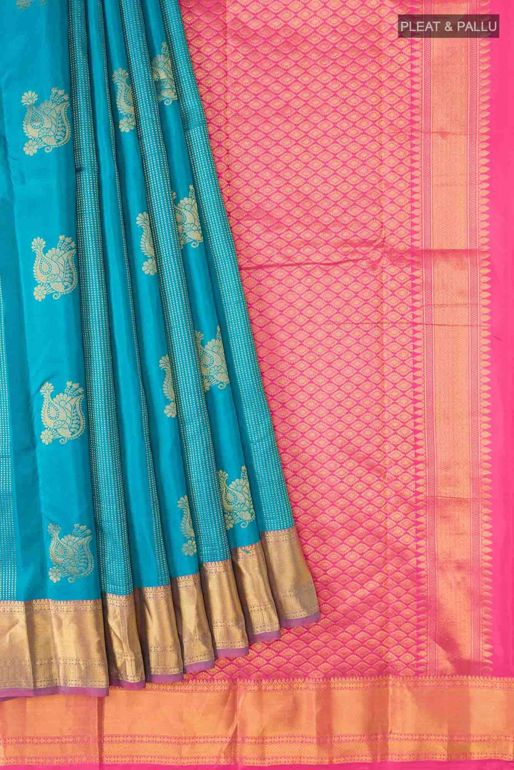 Blue Kanchipuram Silk Saree