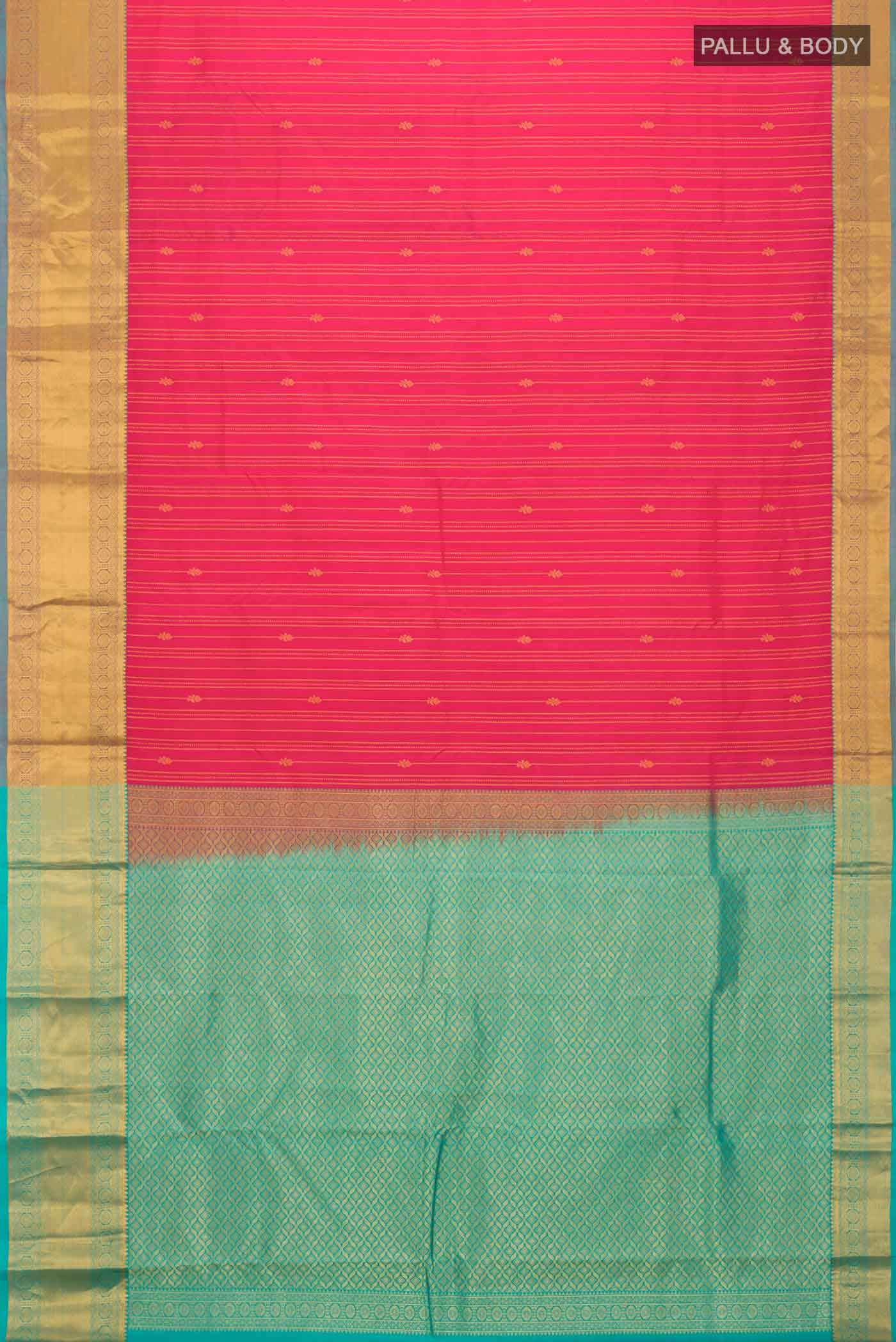 Pink Kanchipuram Silk Saree