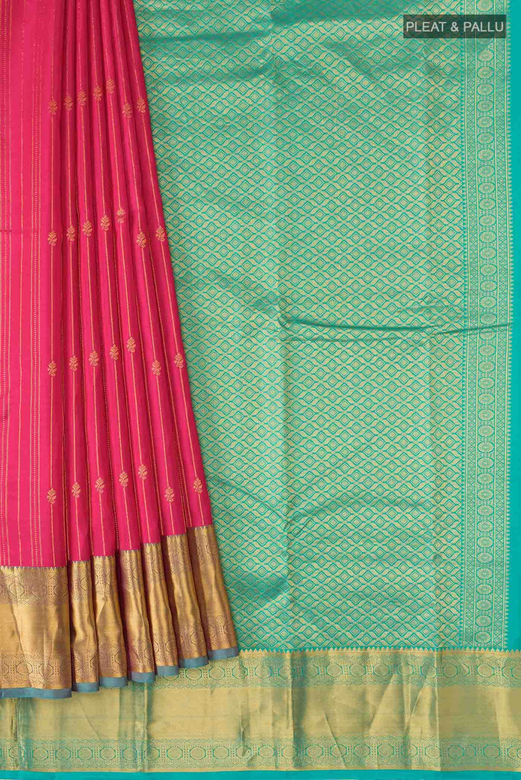 Pink Kanchipuram Silk Saree
