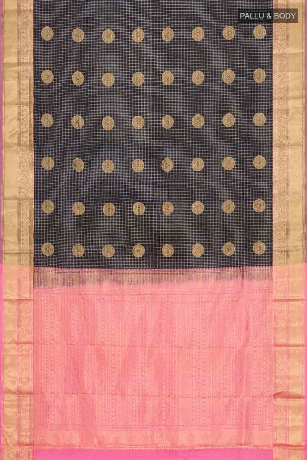 Navy Blue Kanchipuram Silk Saree