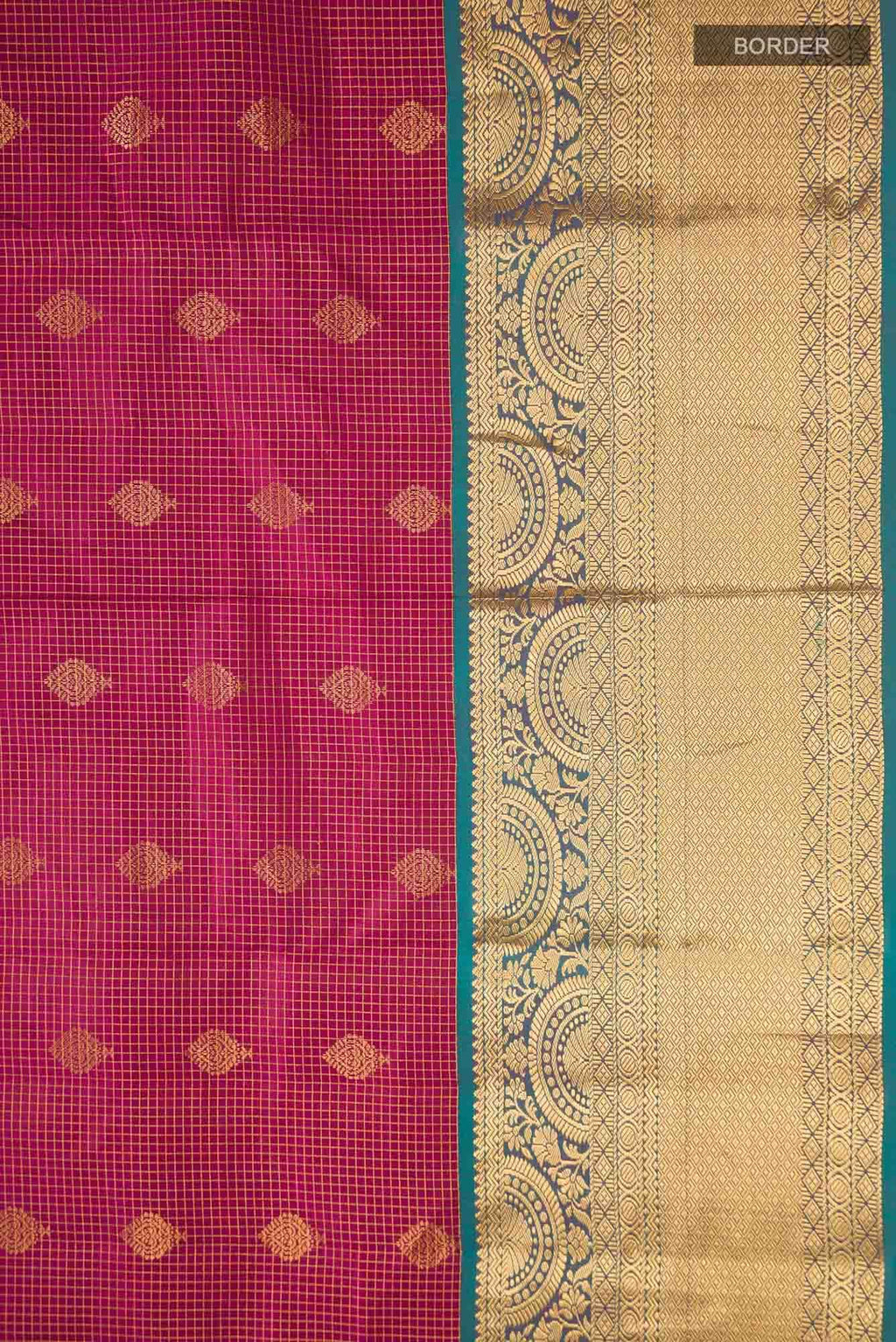 Magenta Kanchipuram Silk Saree