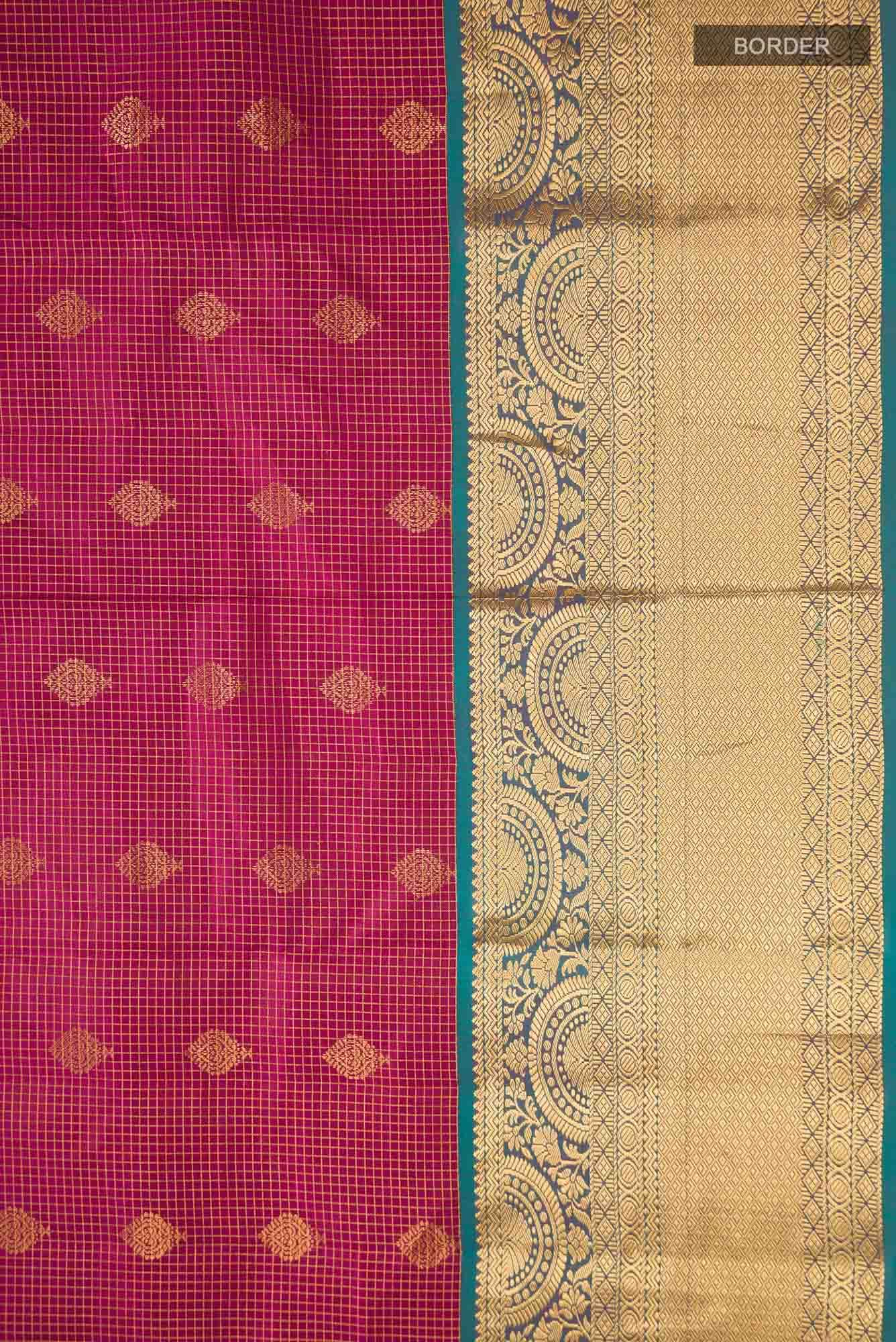 Magenta Kanchipuram Silk Saree