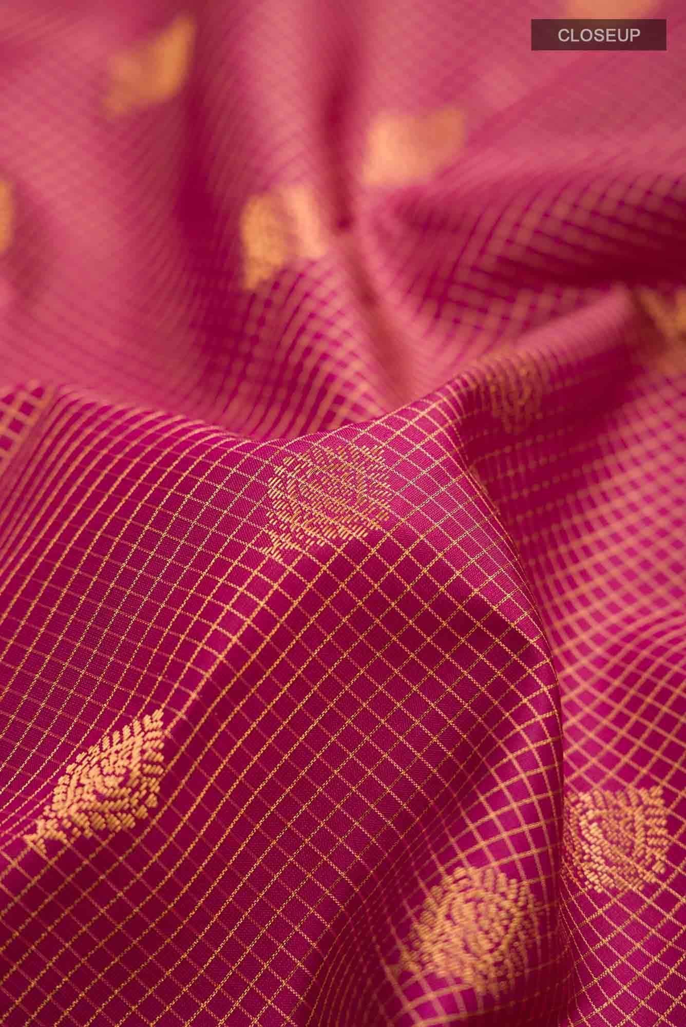 Magenta Kanchipuram Silk Saree