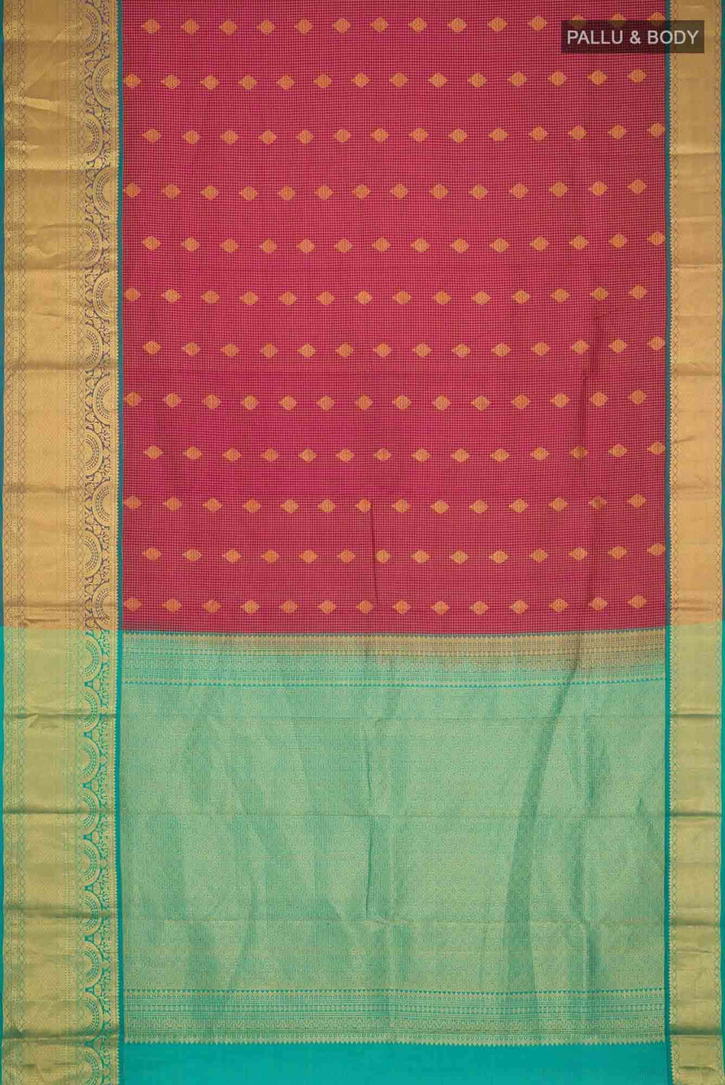 Magenta Kanchipuram Silk Saree