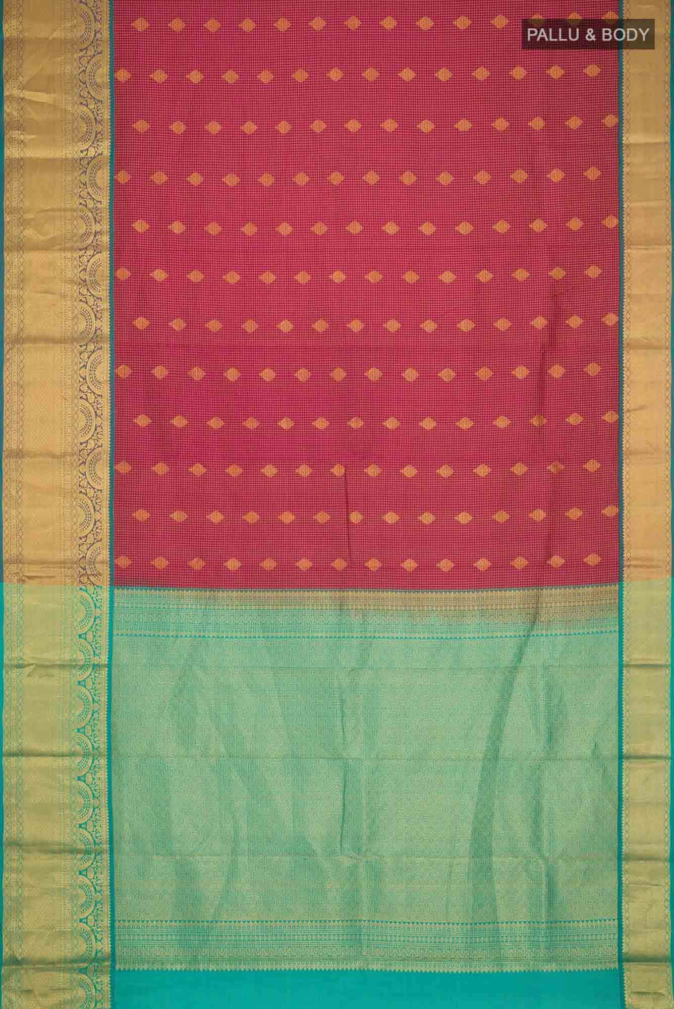 Magenta Kanchipuram Silk Saree