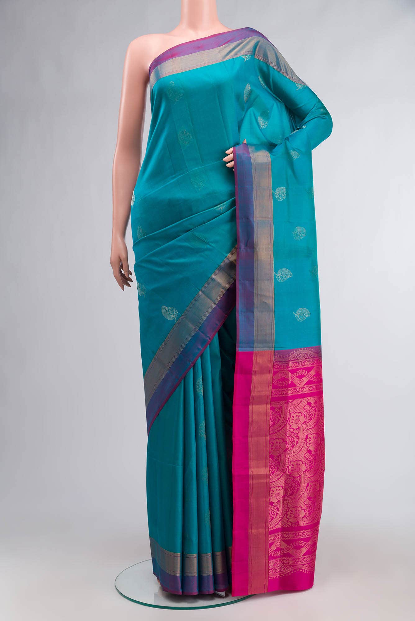 Blue Soft Silk Saree