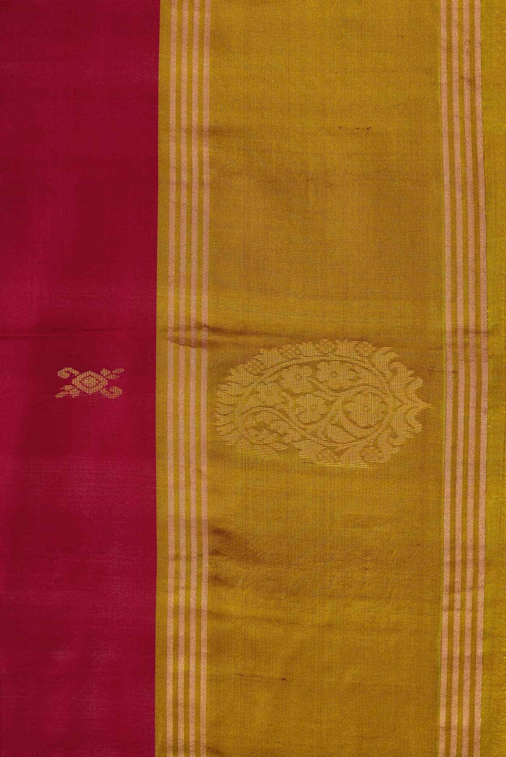 Maroon Dual Tone Soft Silk Saree