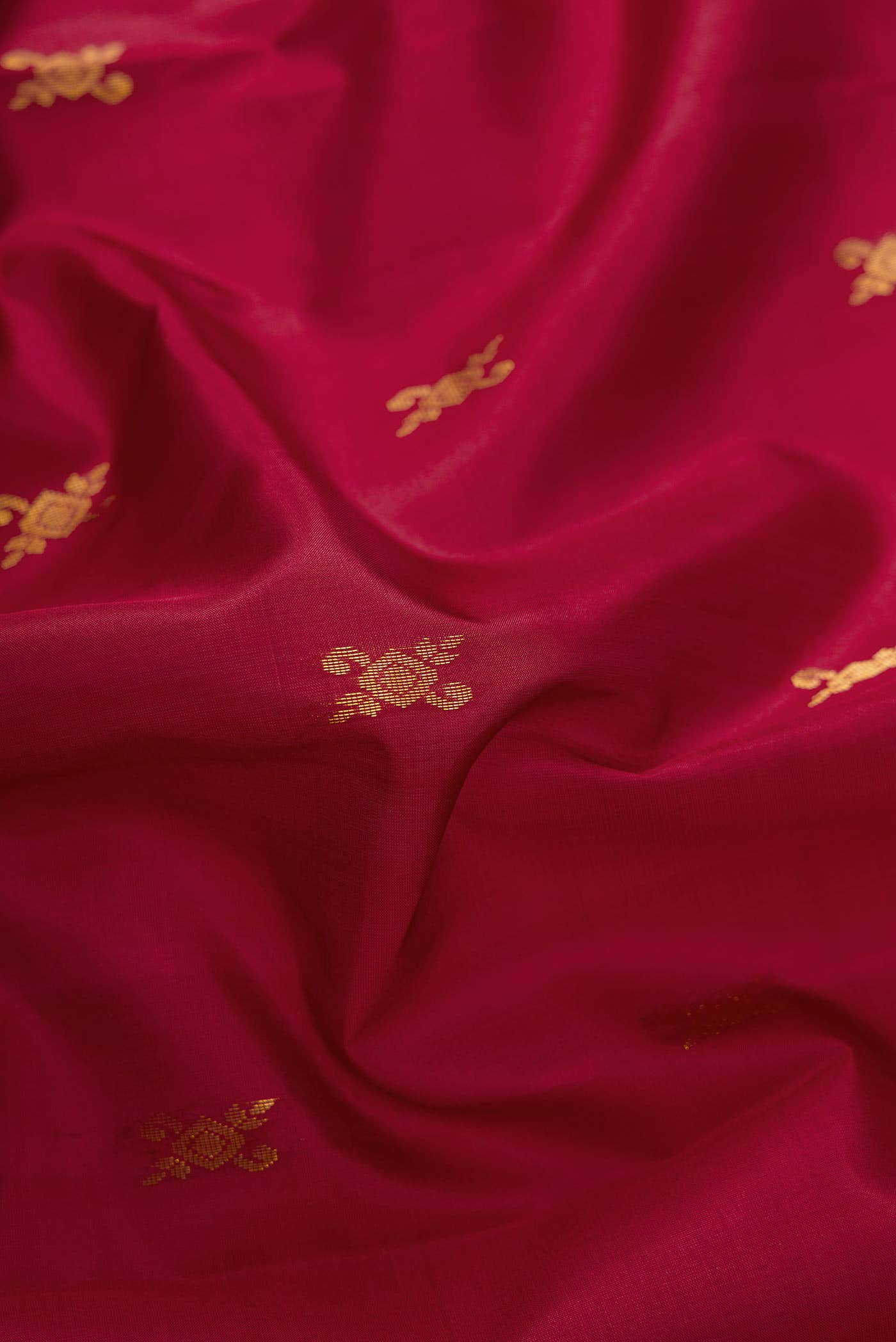 Maroon Dual Tone Soft Silk Saree