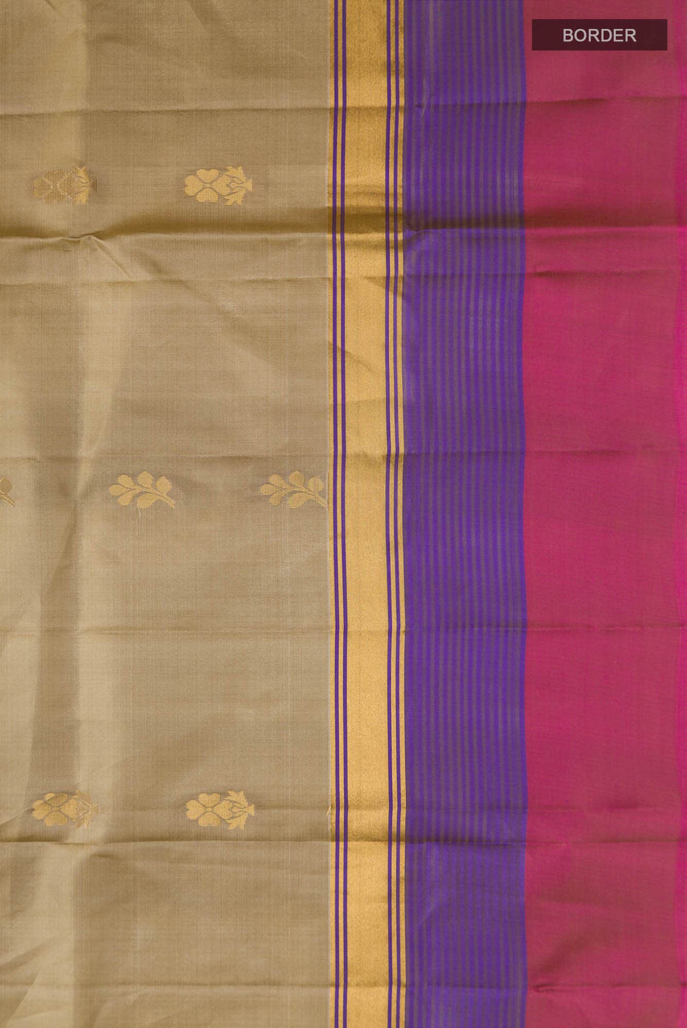 Beige Soft Silk Saree