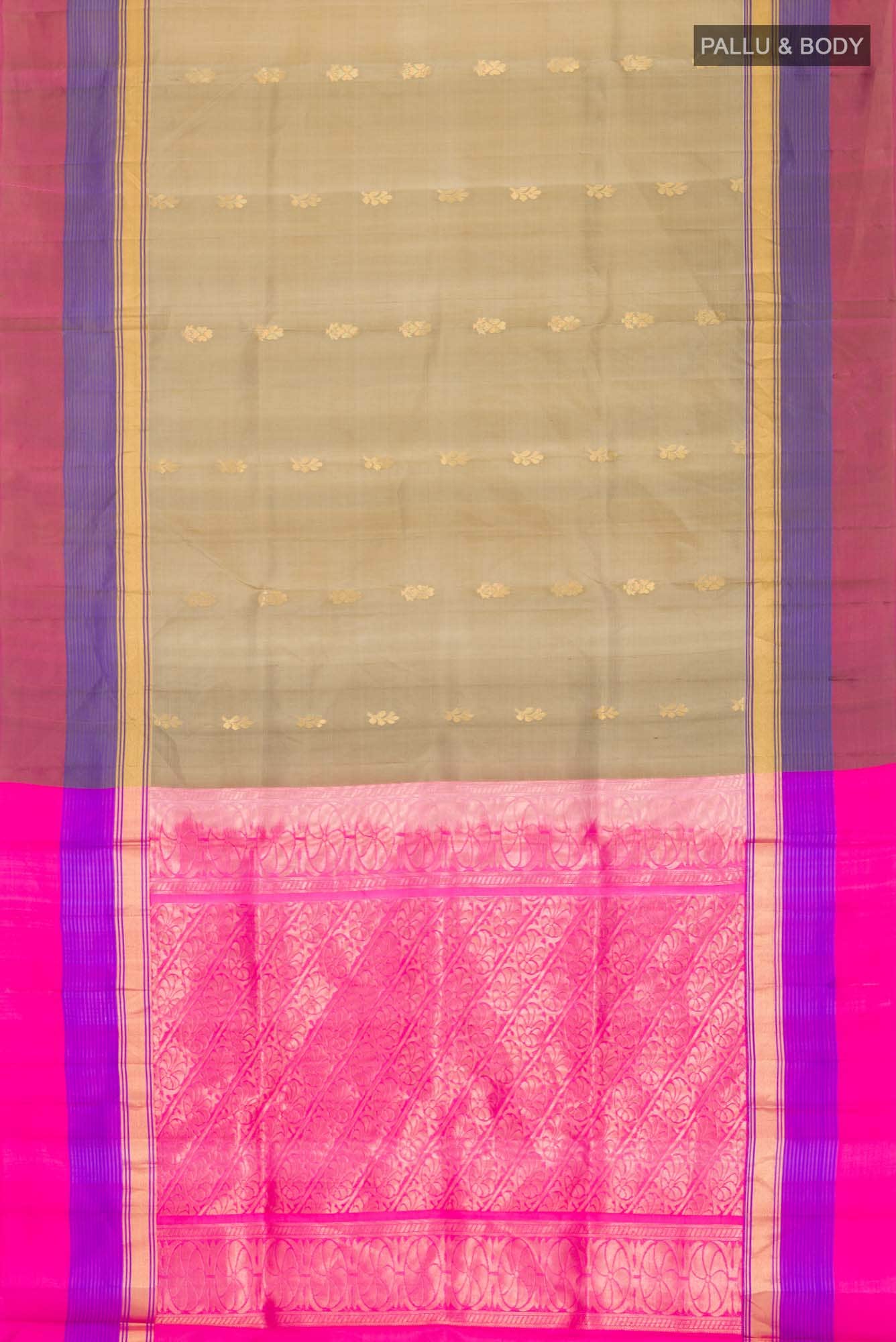 Beige Soft Silk Saree