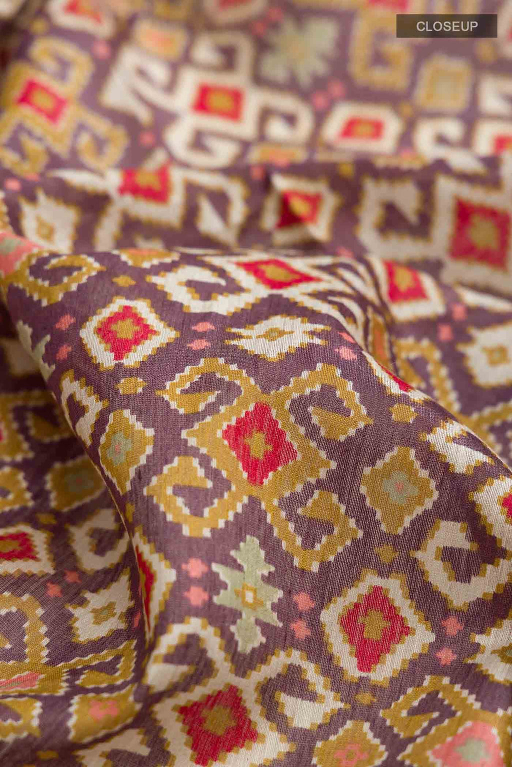 Brown Tussar Silk Saree