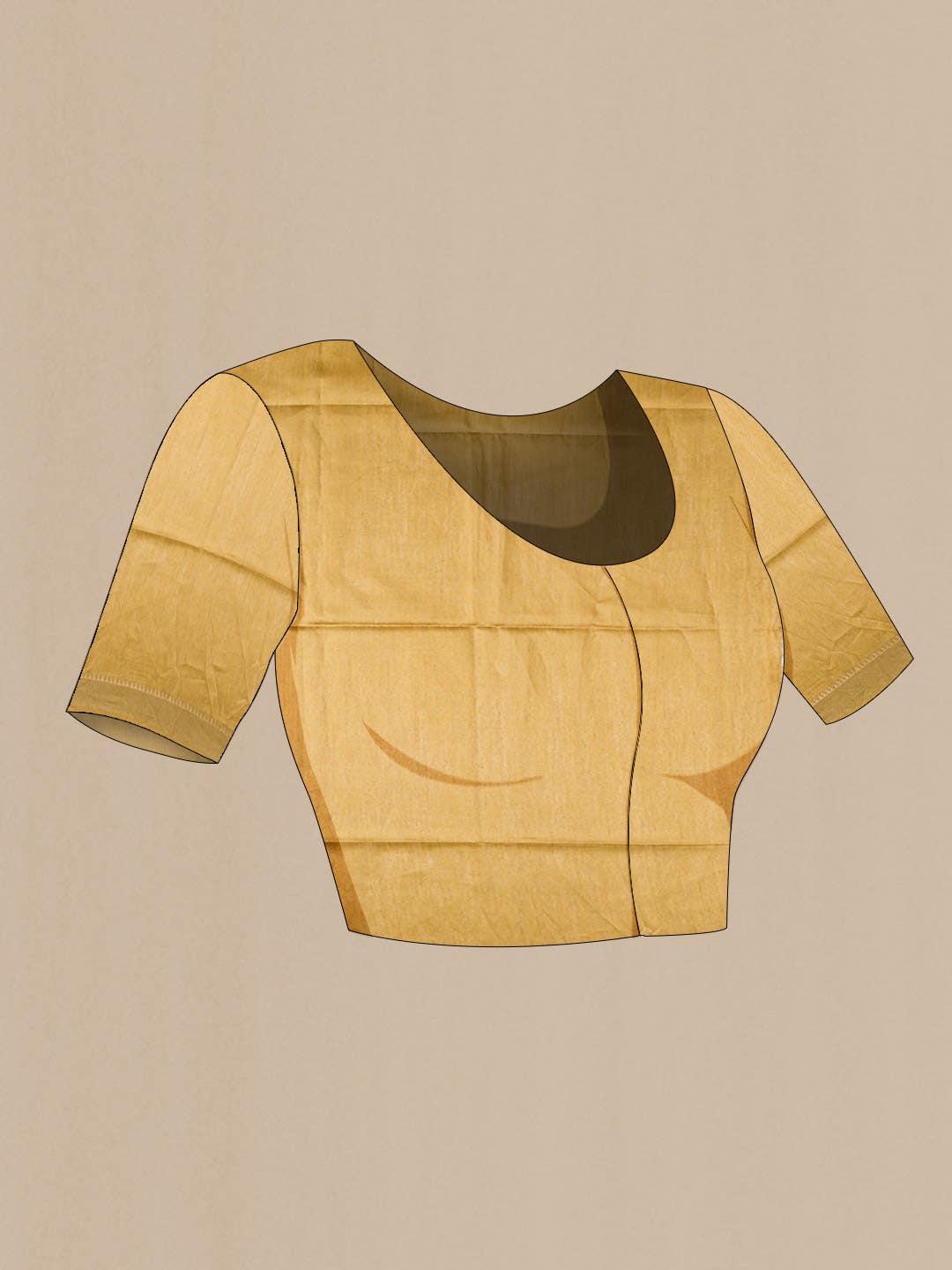 Rust Tussar Silk Saree