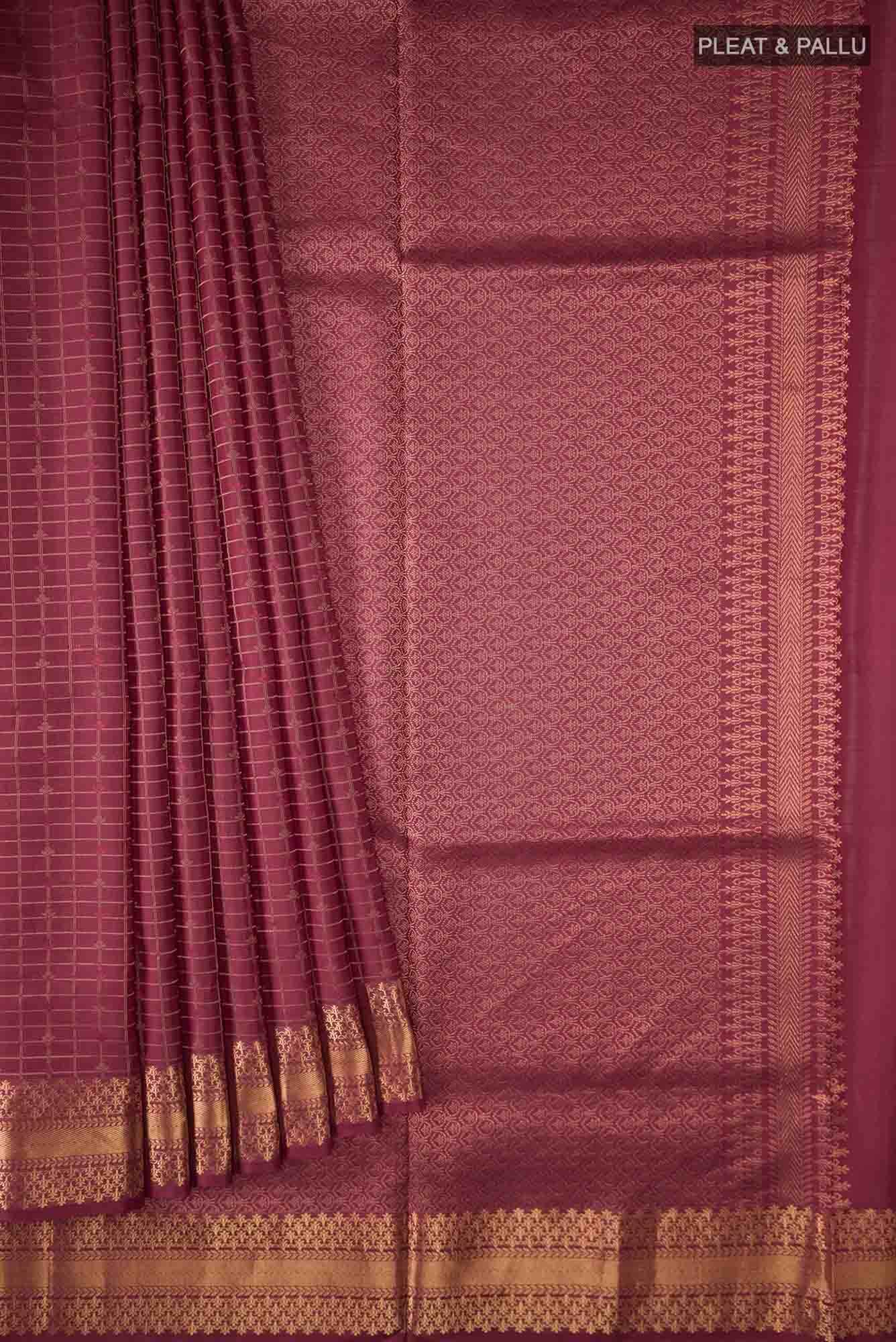 Maroon Soft Silk Saree