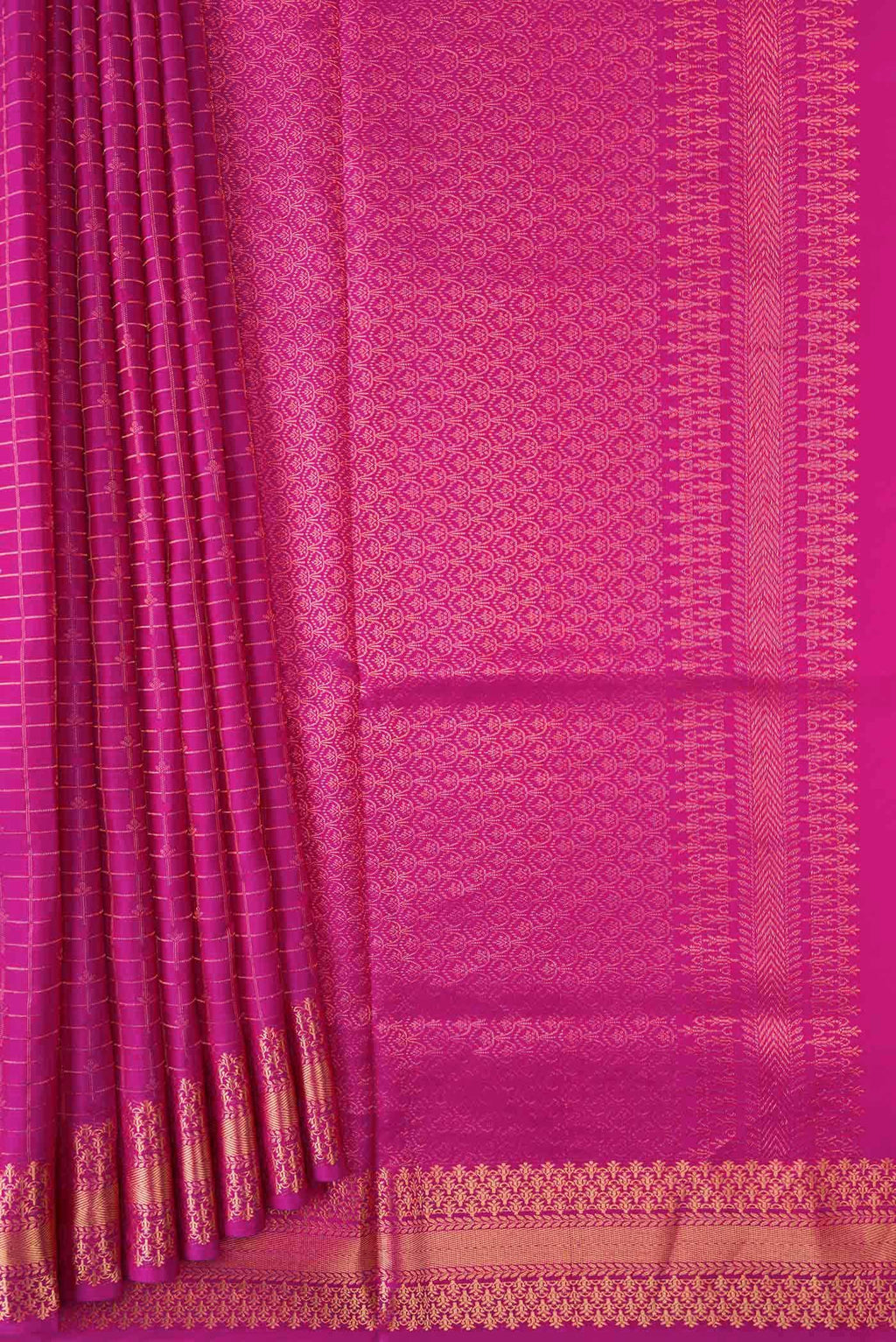 Pink Dual Tone Soft Silk Saree