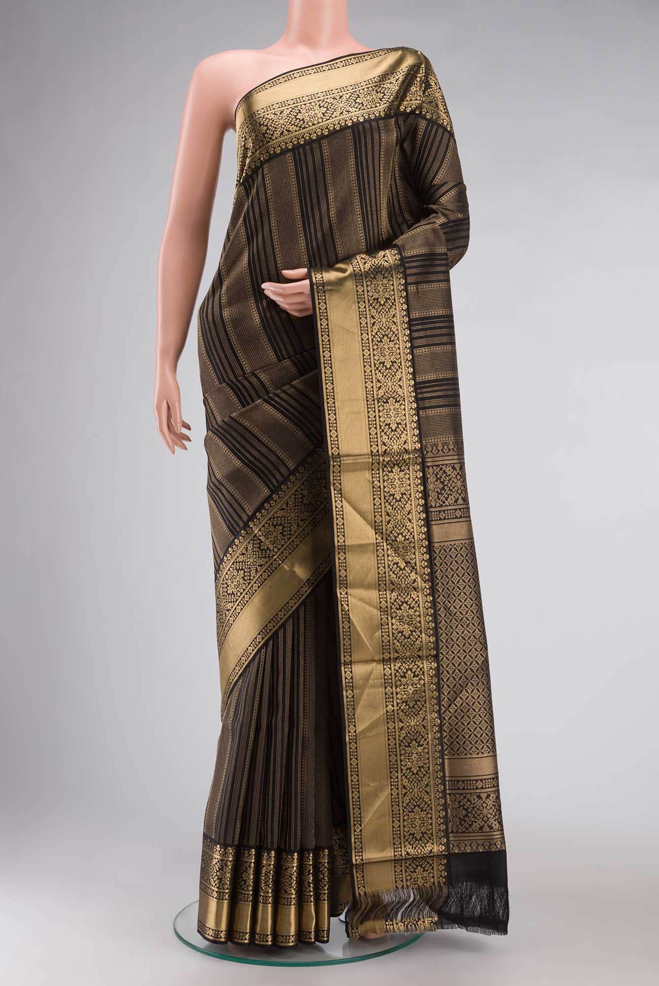Black Soft Silk Saree
