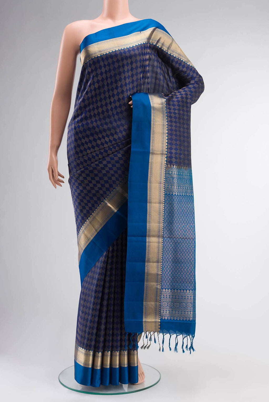 Blue Soft Silk Saree