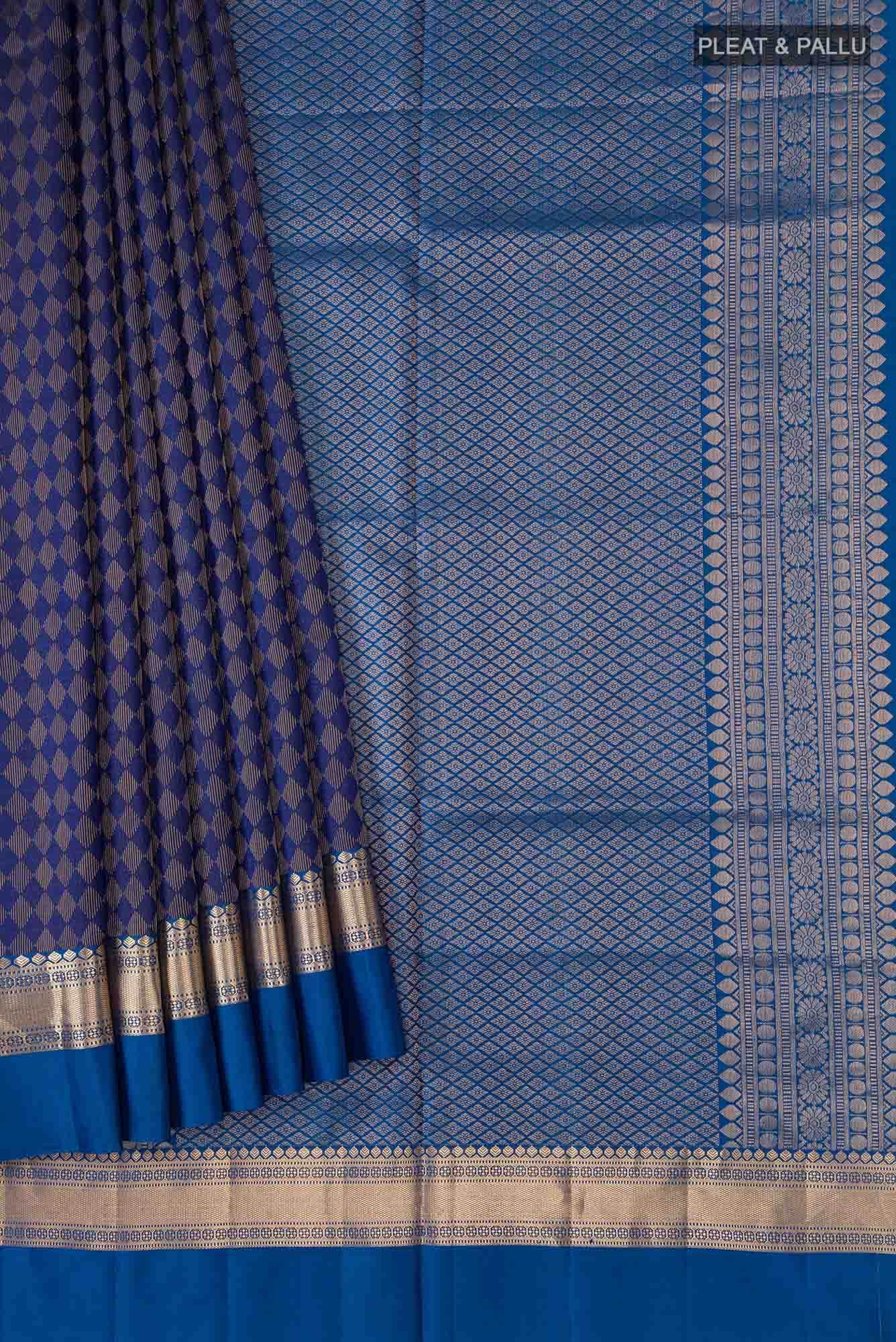 Blue Soft Silk Saree