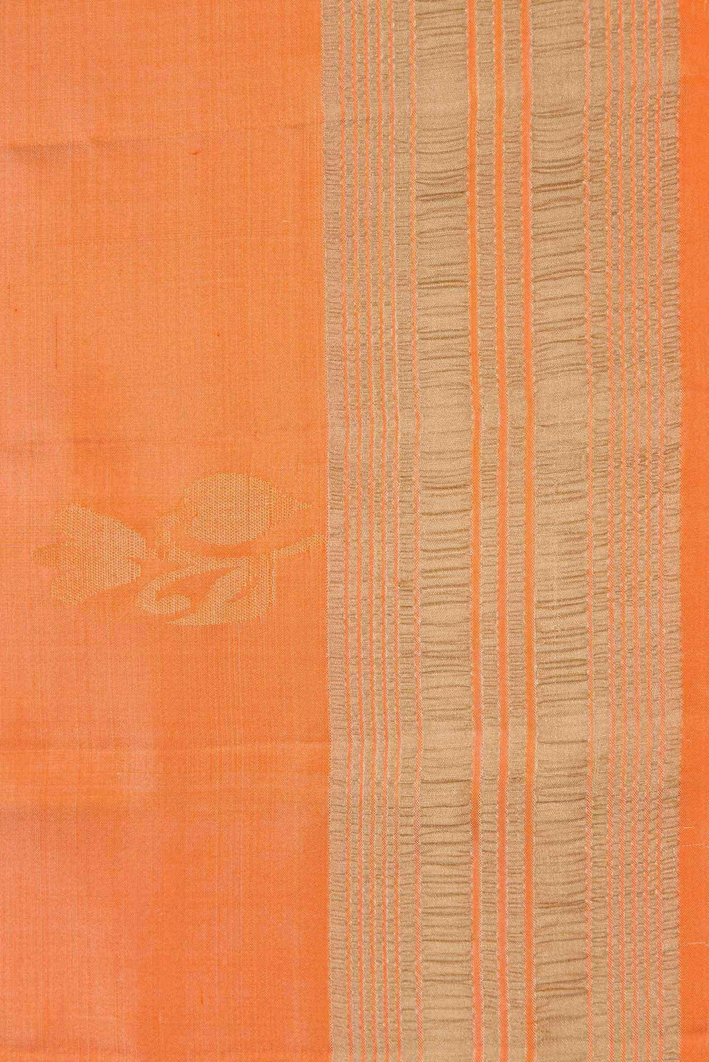 Peach Dual Tone Soft Silk Saree