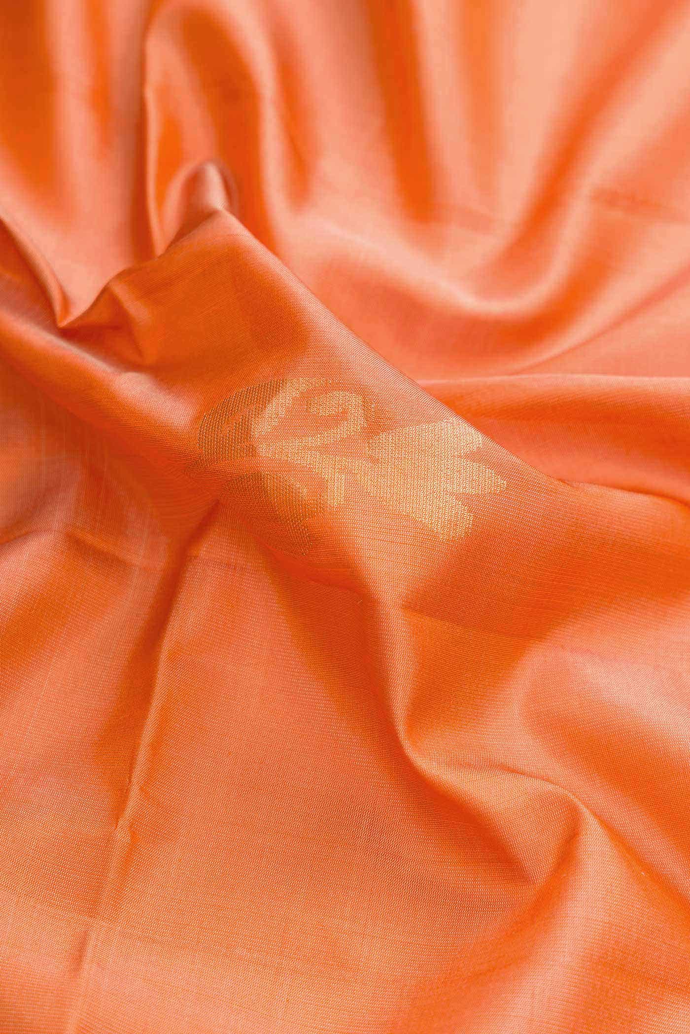 Peach Dual Tone Soft Silk Saree